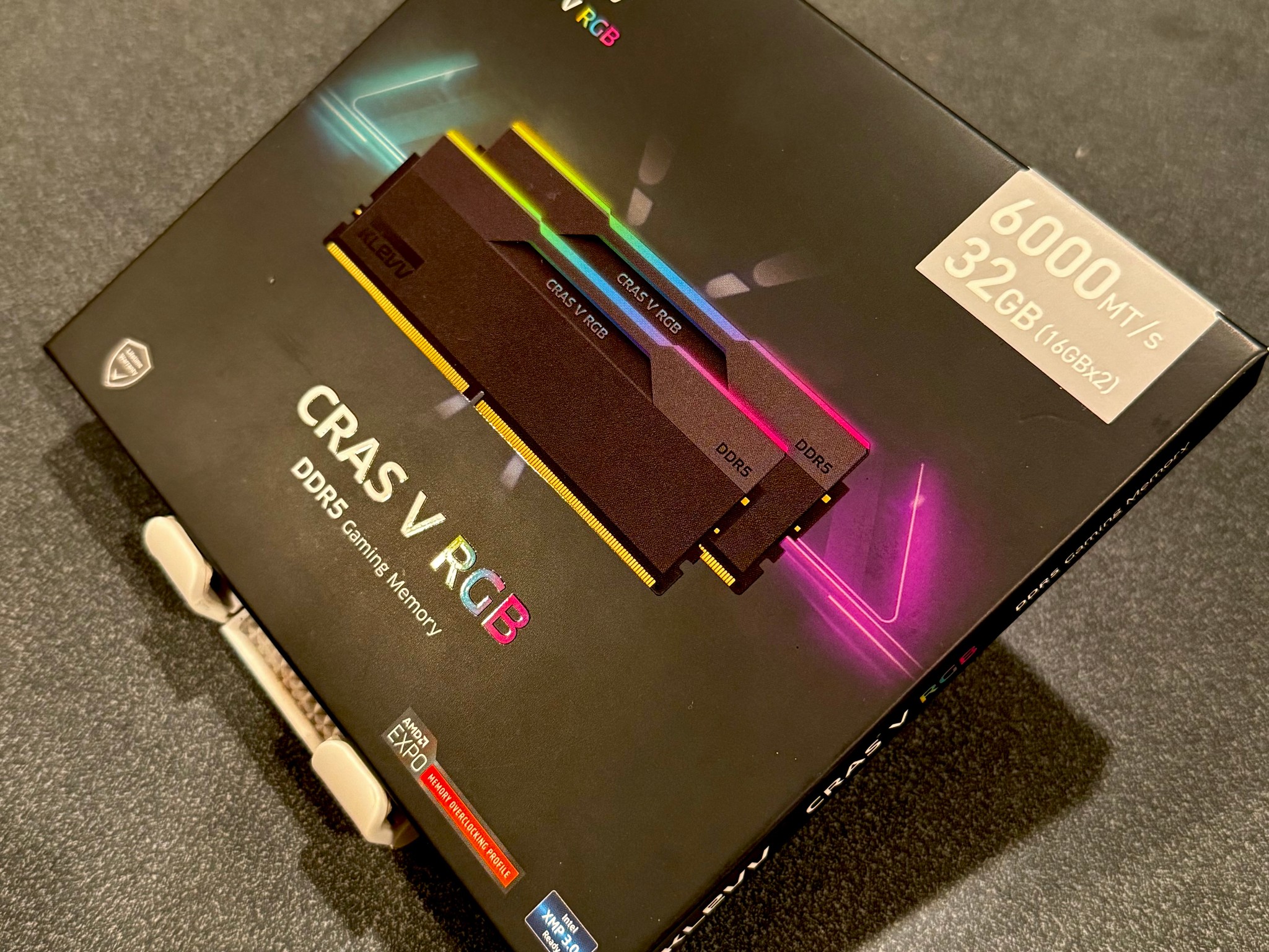 NEW 6000MHz CL28 Klevv Cras RGB 32GB (2x16GB) DDR5 RAM