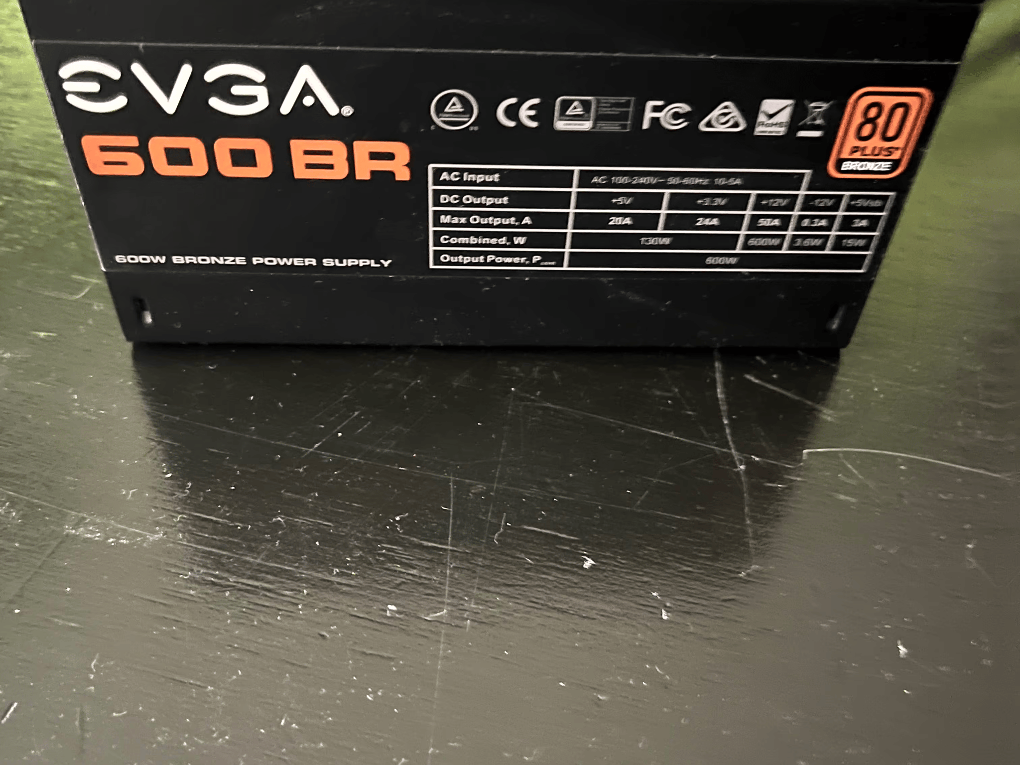 EVGA 600W BR 80+ BRONZE 
