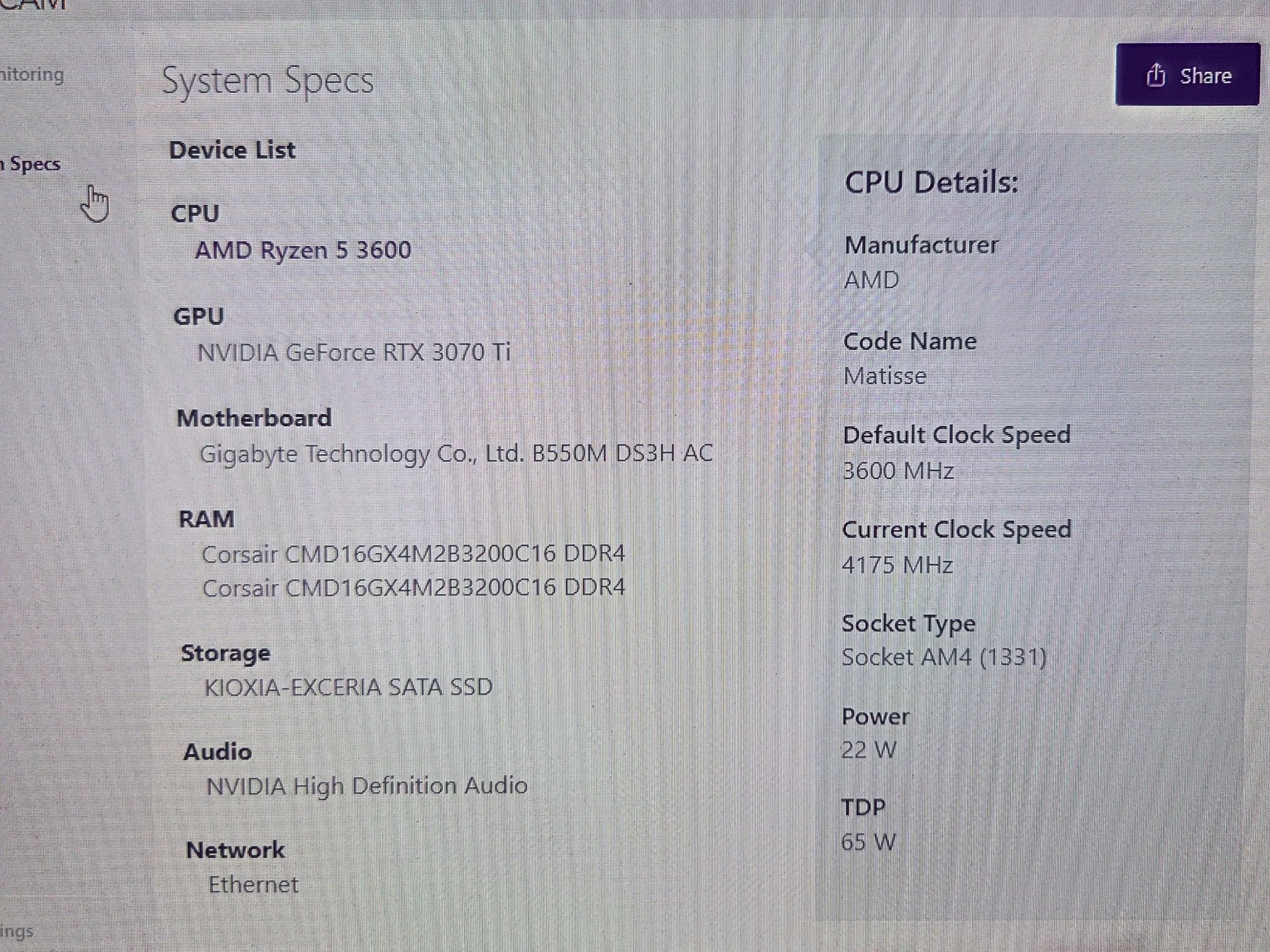 Gaming PC | Ryzen 5 3600 | RTX 3070 Ti  | 16GB RAM | 960GB SSD | Wi-Fi  Windows
