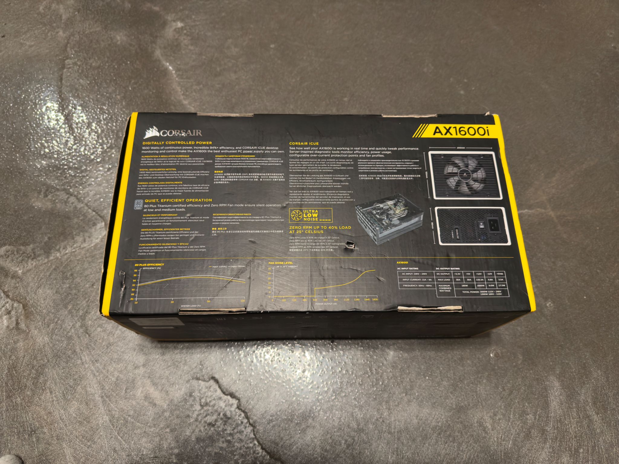 Corsair AX1600i Digital ATX Power Supply — 1600 Watt Fully-Modular 80+ Titanium PSU