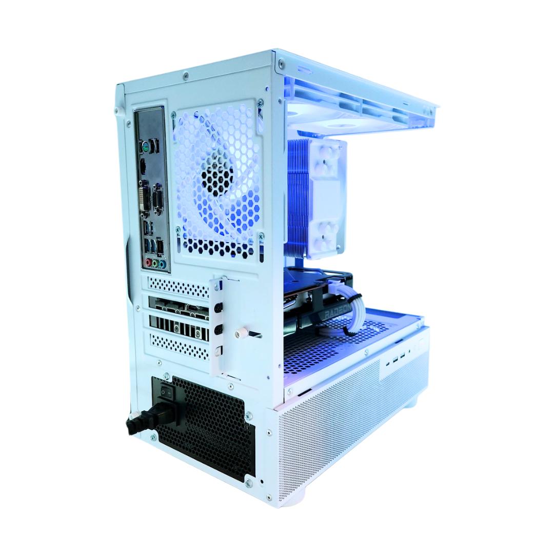 🌑Dagger🔪: RX 7600 | Ryzen 5500 | 16GB DDR4 RAM | 512GB SSD | 4 RGB Fans | White RGB Gaming PC