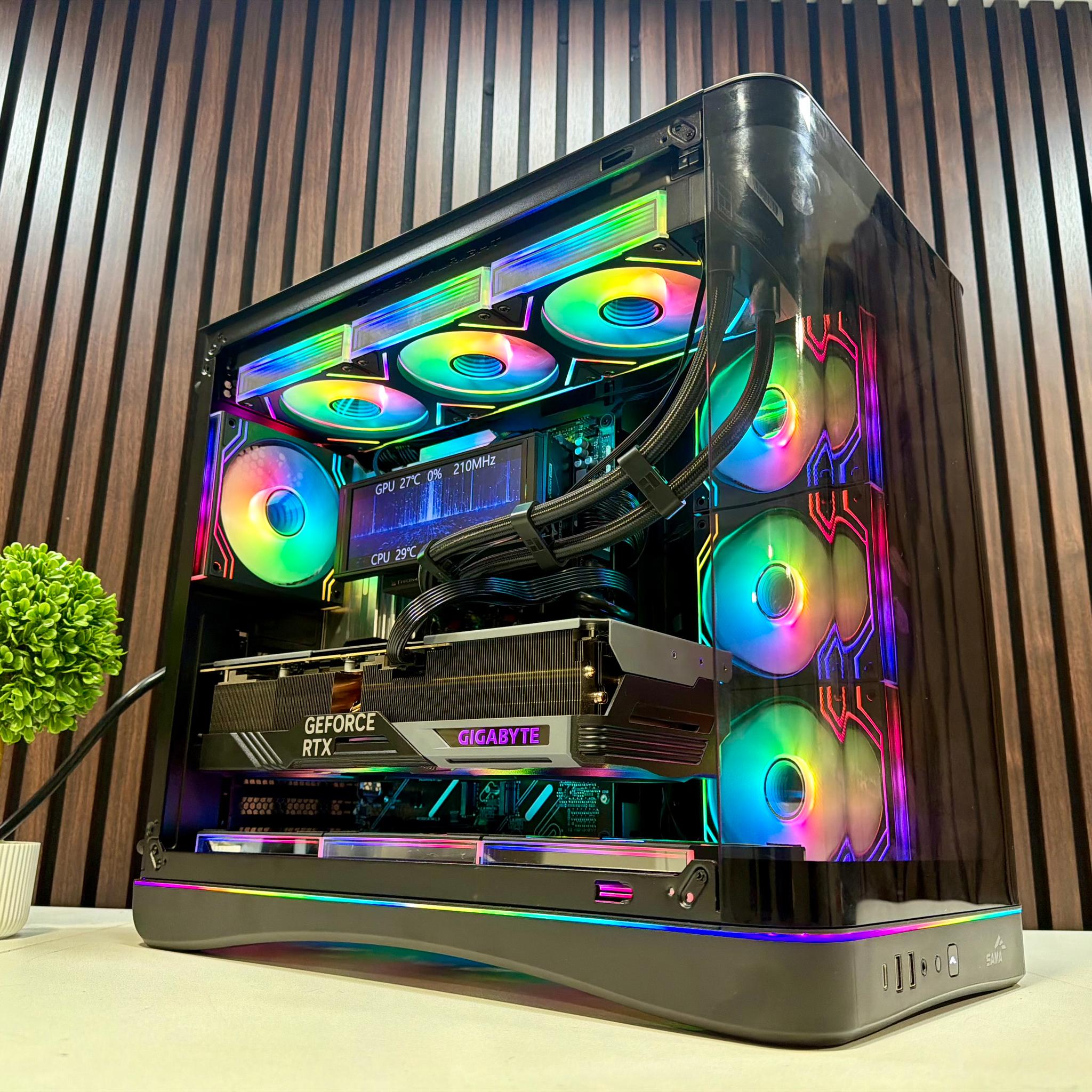 RTX 4080 | Ryzen 9800X3D | 32GB DDR5 | 2TB M.2 | 1000 Watt Gold PSU | LCD AIO