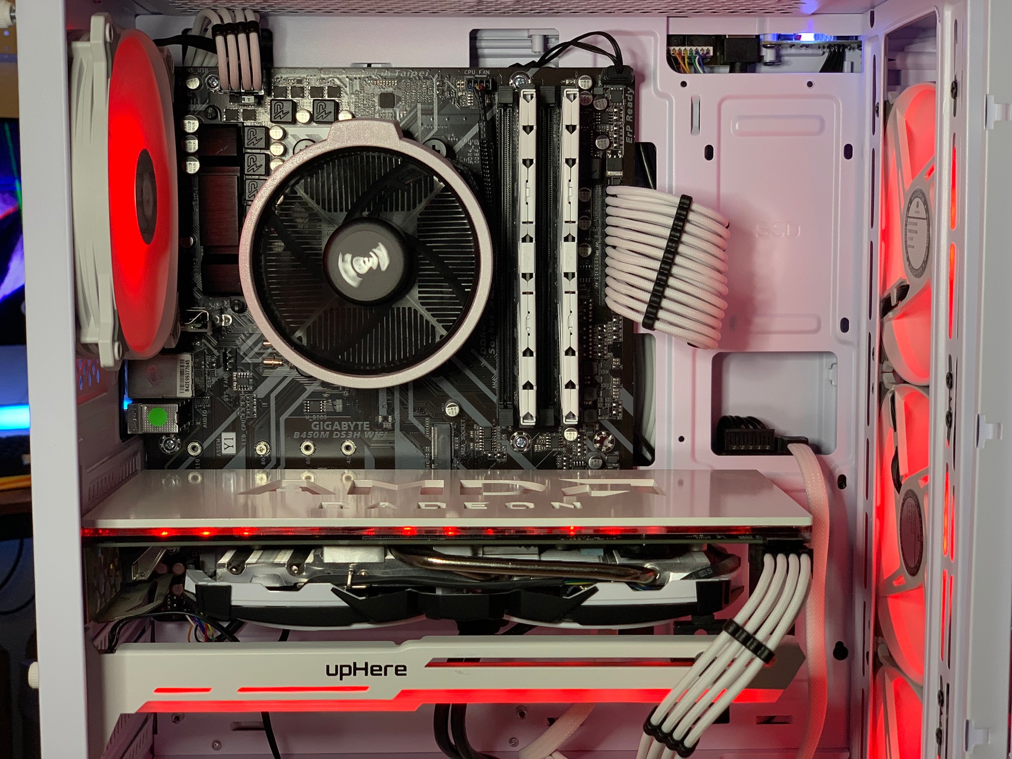 Entry Level White Gaming PC (Ryzen 5 2600 + RX 580) w/ WIFI