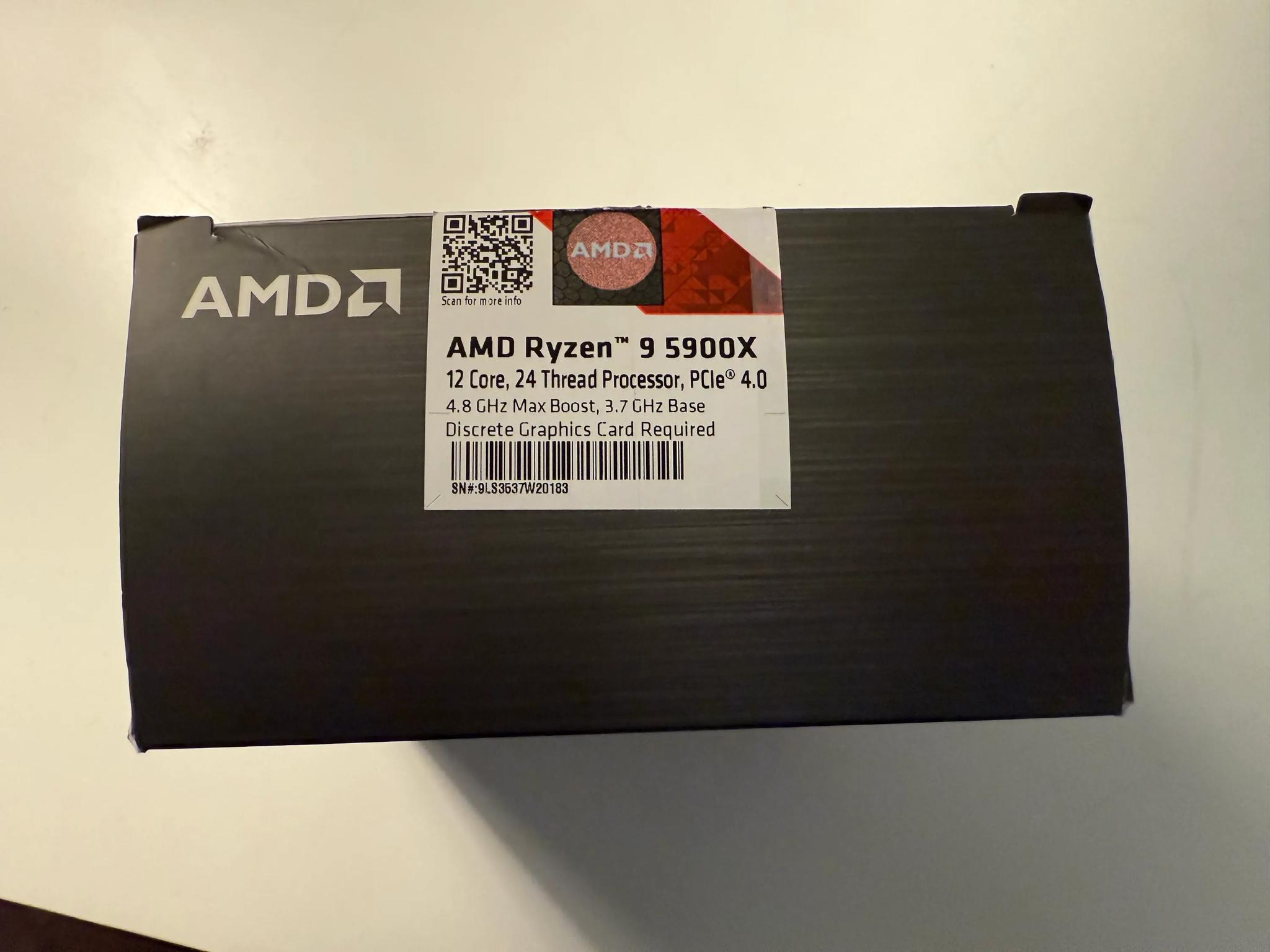 Ryzen 9 5900x | Like New, Stock Cooler and Original Box