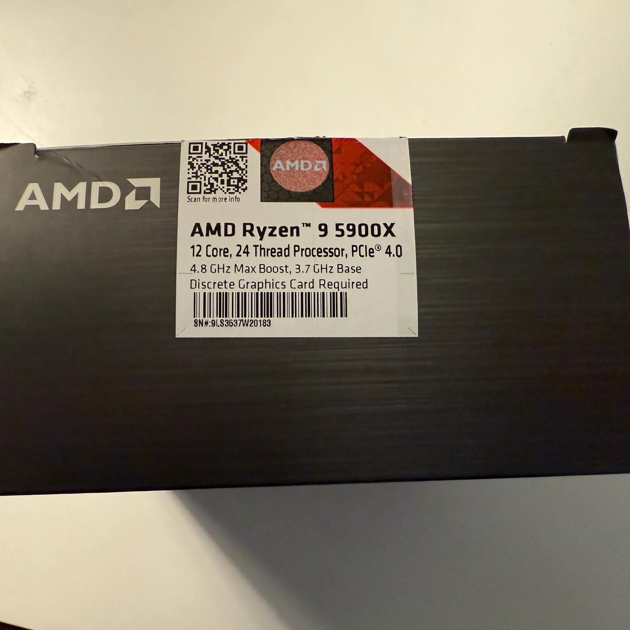 Ryzen 9 5900x | Like New, Stock Cooler and Original Box