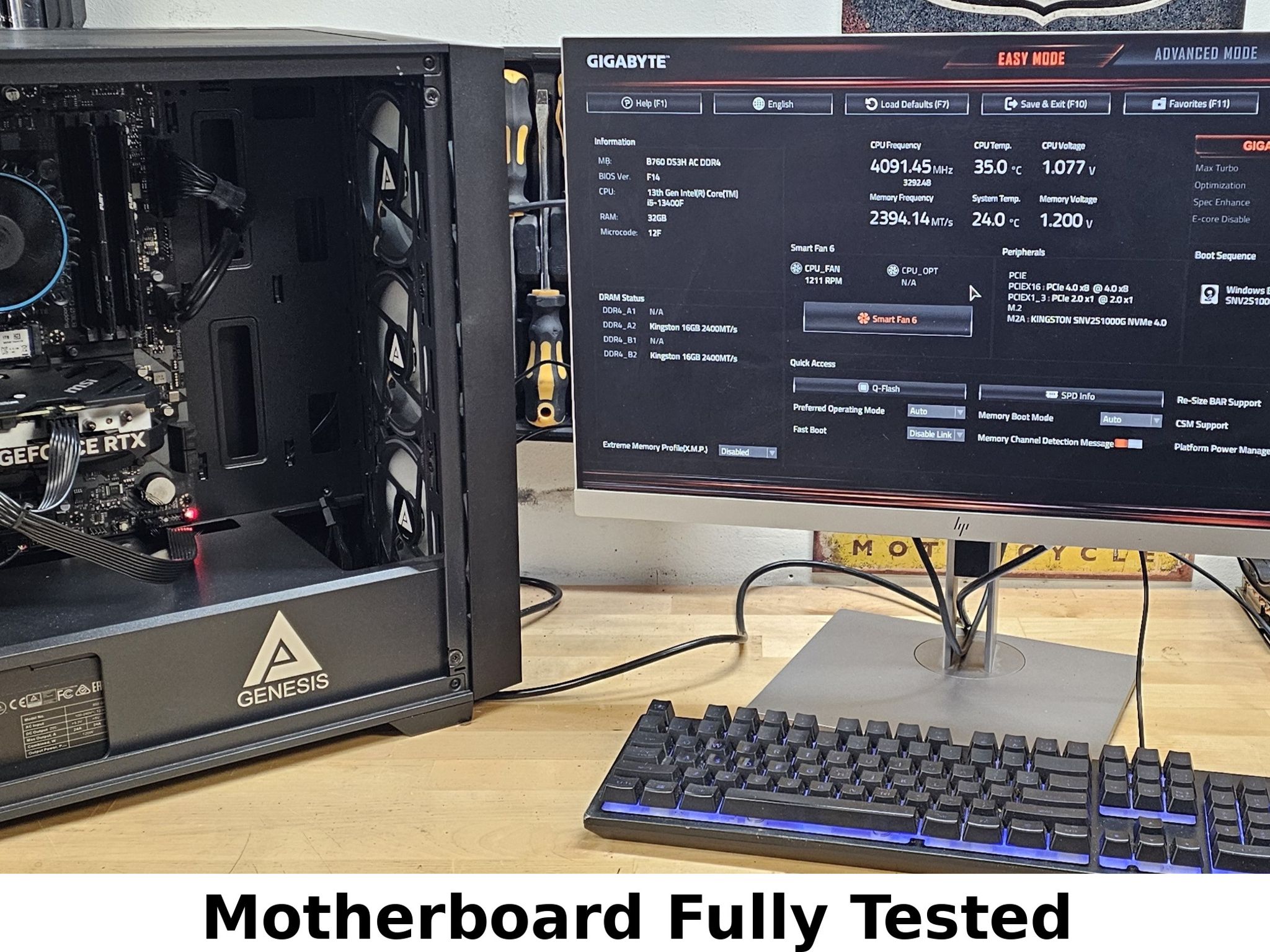 Gigabyte B760 LGA1700 13th Gen Intel DDR4 ATX Motherboard