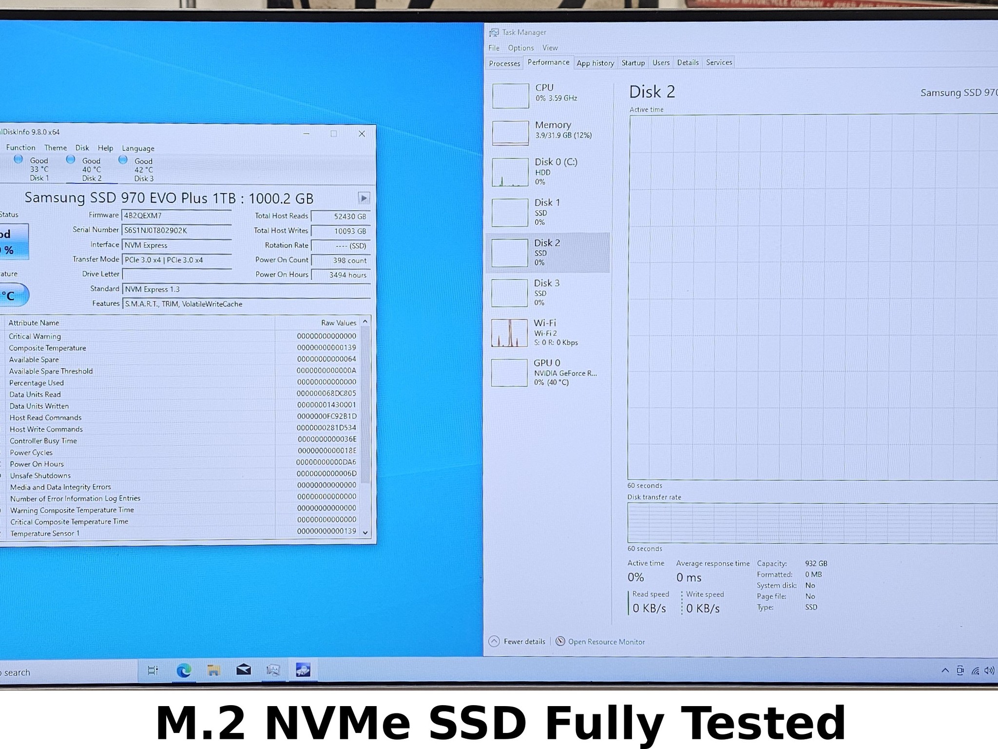 1TB NVMe M.2-371 SSD - Samsung 970 EVO Plus