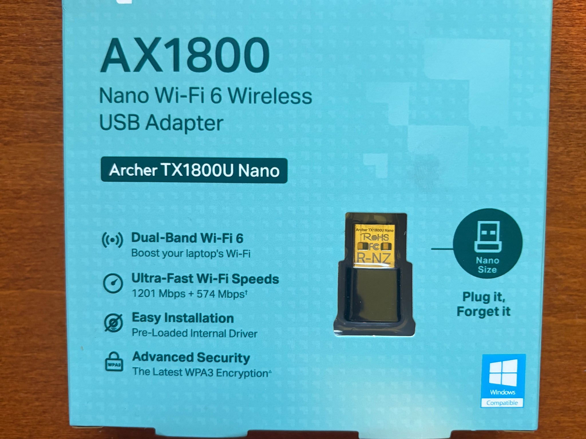 AX1800 Nano Wi-Fi 6 Wireless USB Adapter