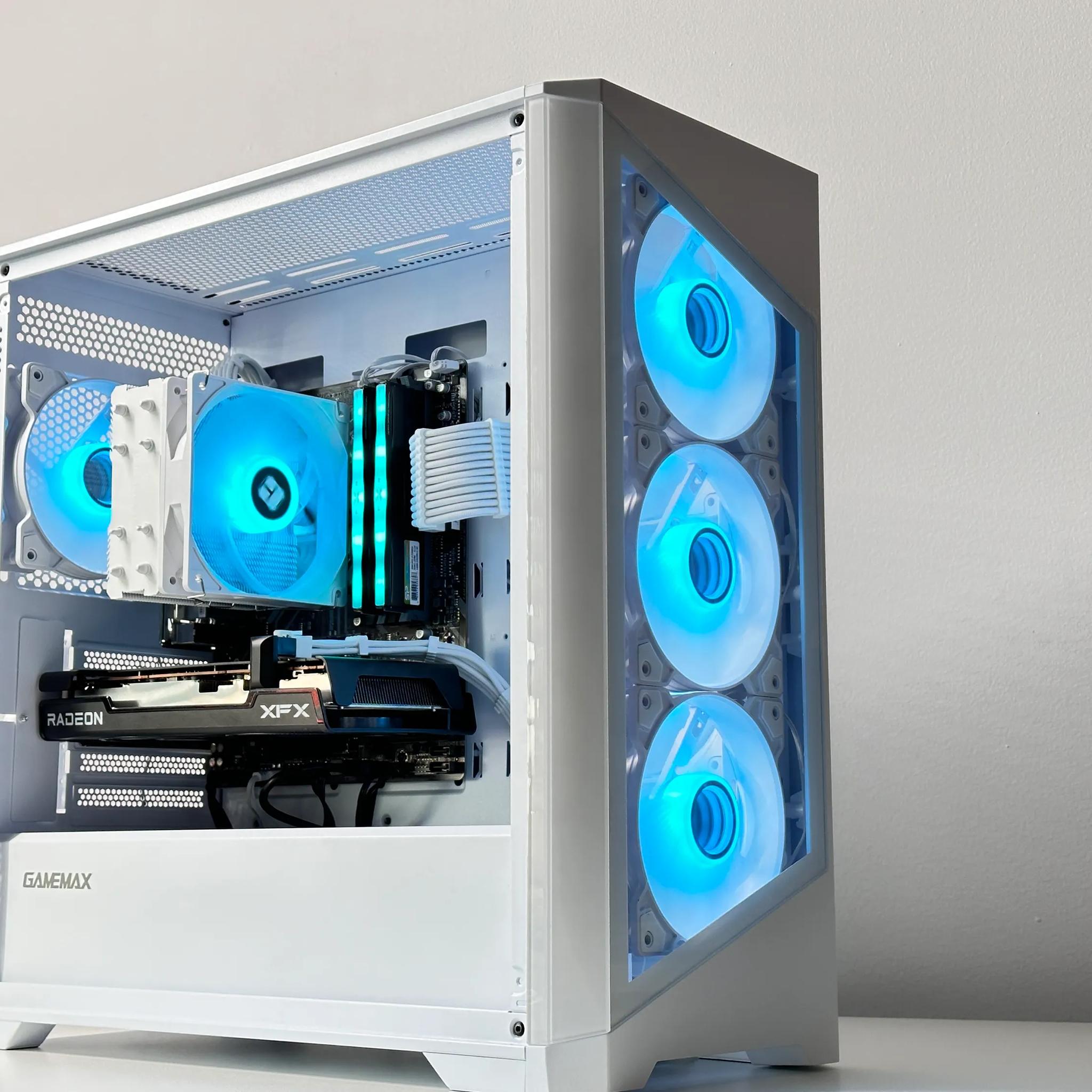 🧊Iceberg🧊 AMD RX 6650 XT 8GB🌨️AMD Ryzen 5 5600X 6Core🌨️32GB DDR4🌨️ 1TB SSD NVME