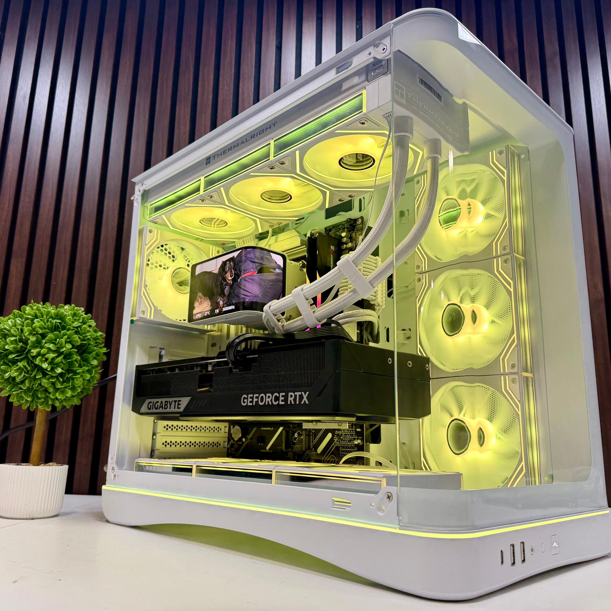 RTX 5090 | Ryzen 9950X3D | 64GB DDR5 | 4TB M.2 | 1200 Watt Gold PSU | LCD AIO