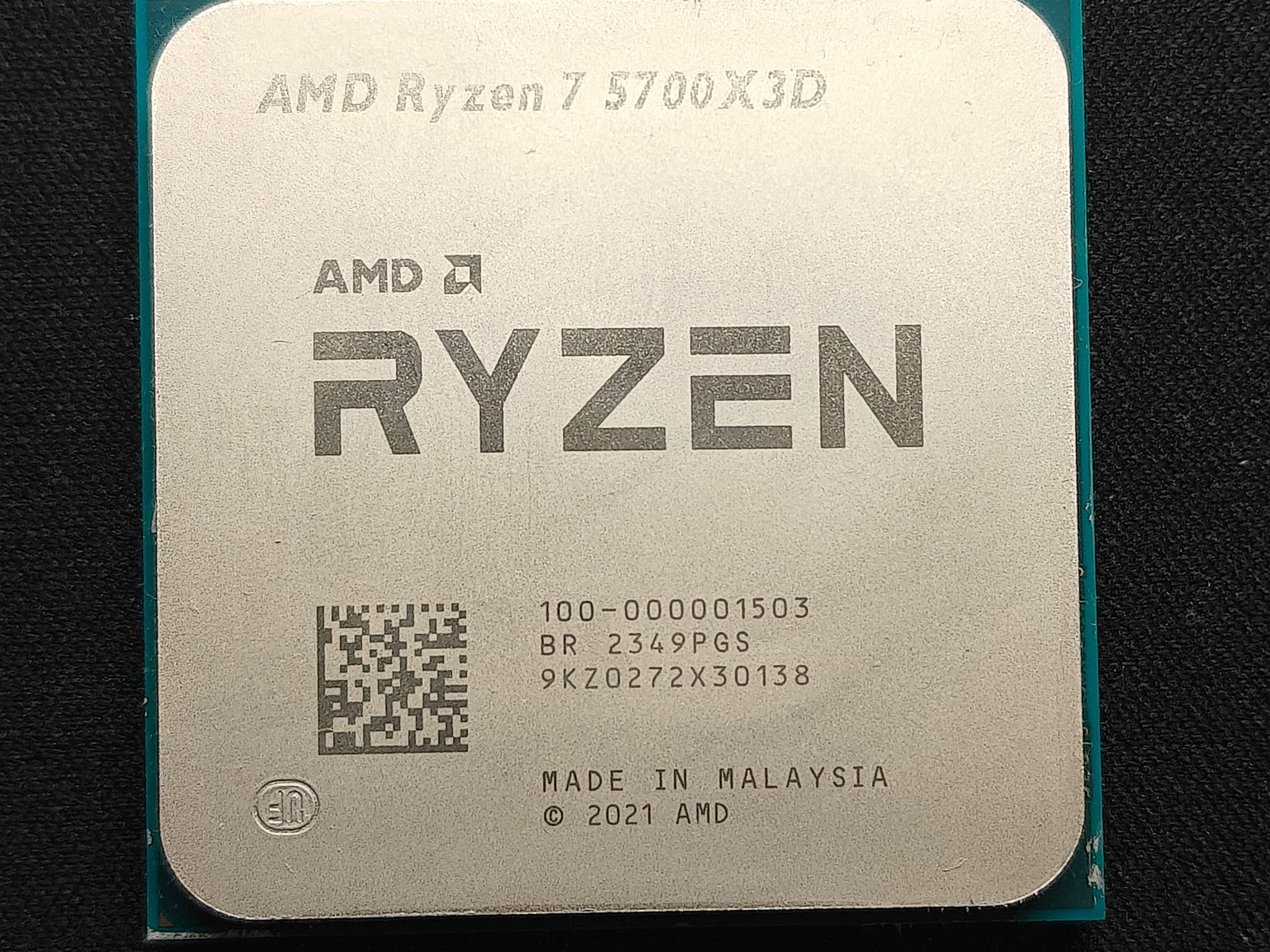 AMD Ryzen 7 5700X3D Desktop CPU Processor, 8-Core, 16-Thread, AM4 Socket