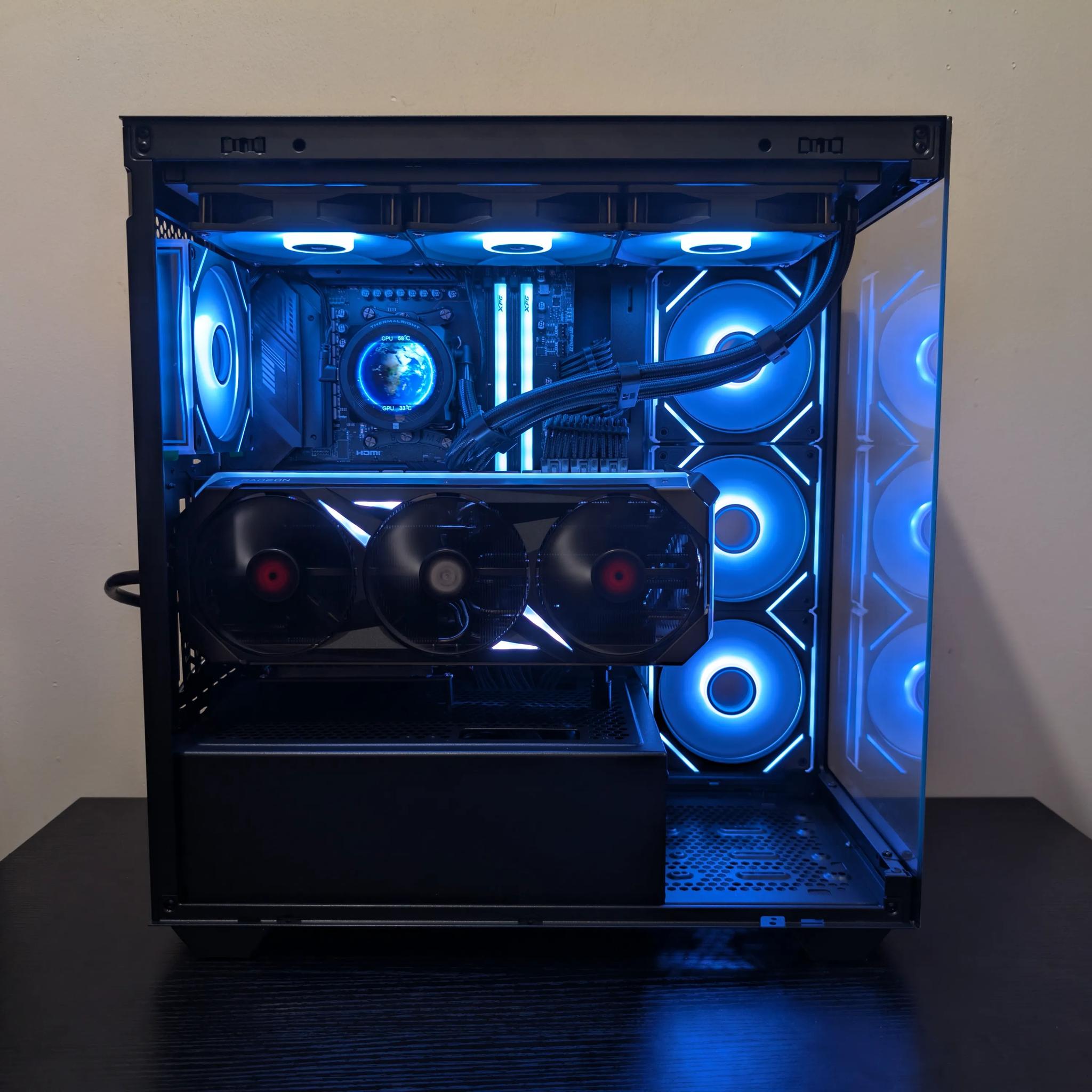 🔥🐈‍⬛ 4K Gaming Beast | RX 7900XTX | Ryzen 9 7900X | 2TB SSD | 32GB RAM | WiFi 6 & Bluetooth 🐈‍⬛🔥