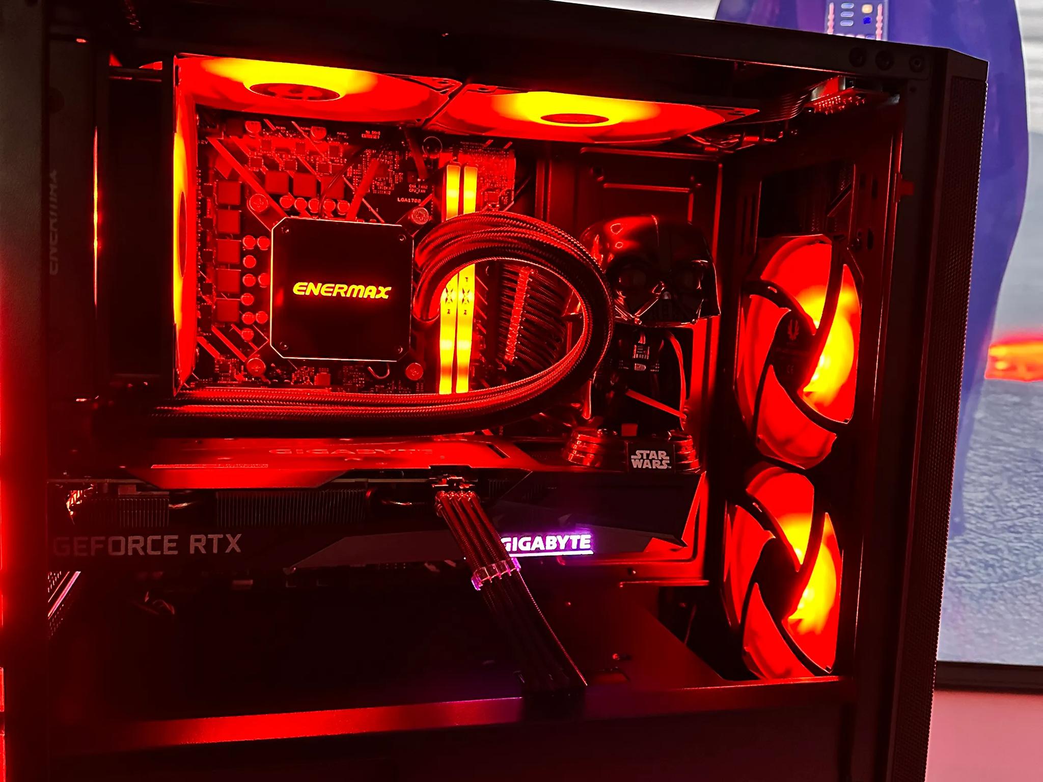 🌌🔫Darth Vader🌌🔫-Gaming PC-Nvidia RTX 3060 12GB-Intel i5 12400 6Cores-32GB DDR4 -1TB NVME