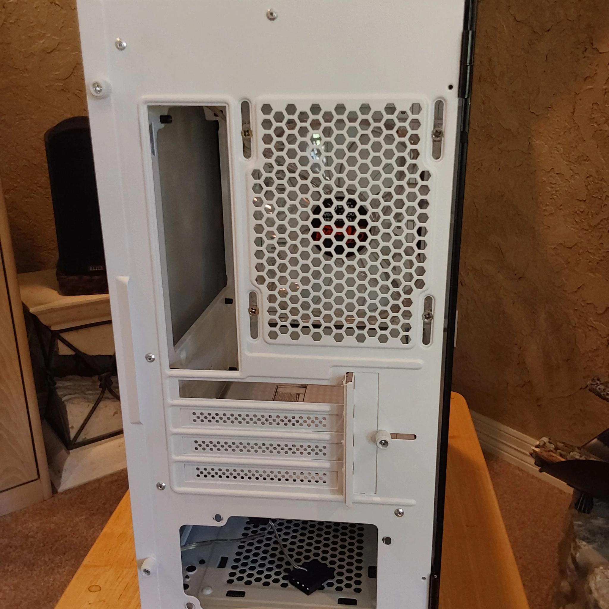 darkFlash DLM 22 White MicroATX Mini Tower Computer Case with Tempered Glass Side Door