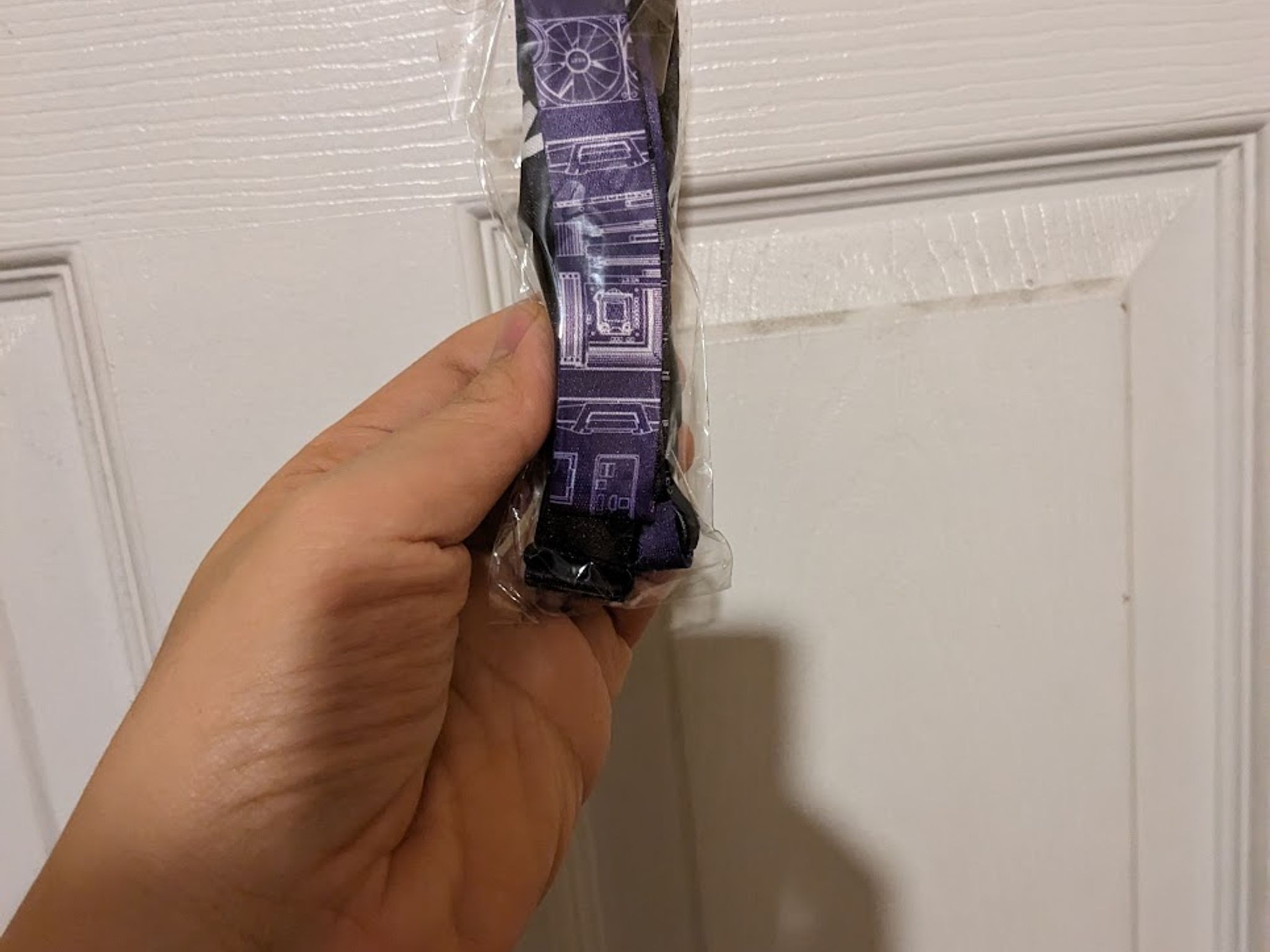New Sealed NZXT Purple Lanyard