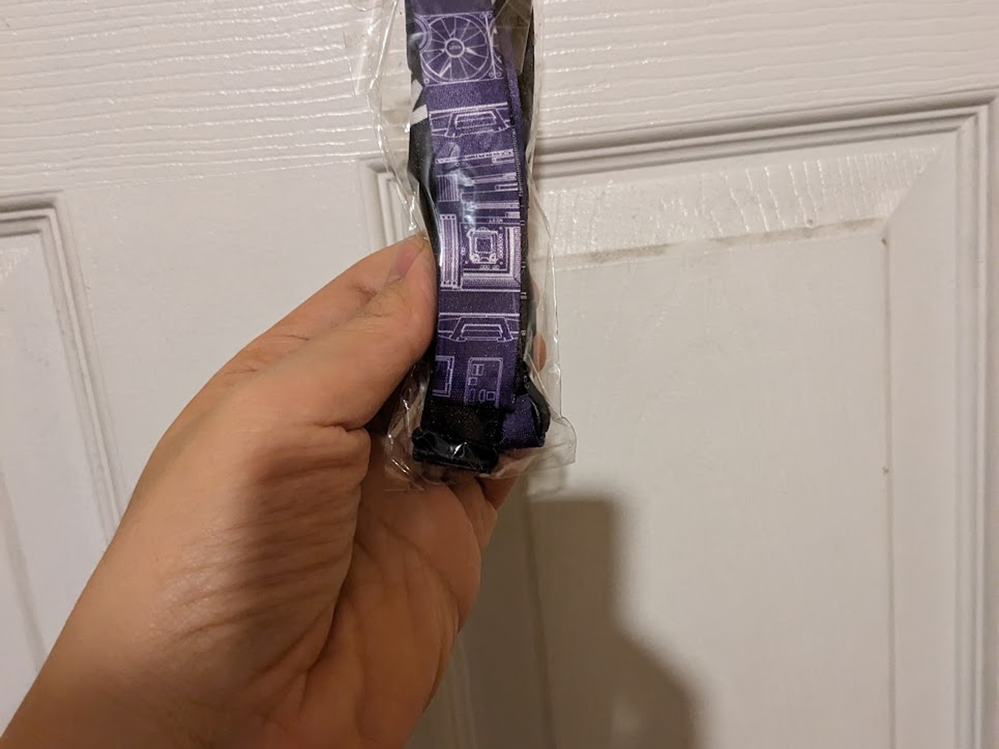 New Sealed NZXT Purple Lanyard