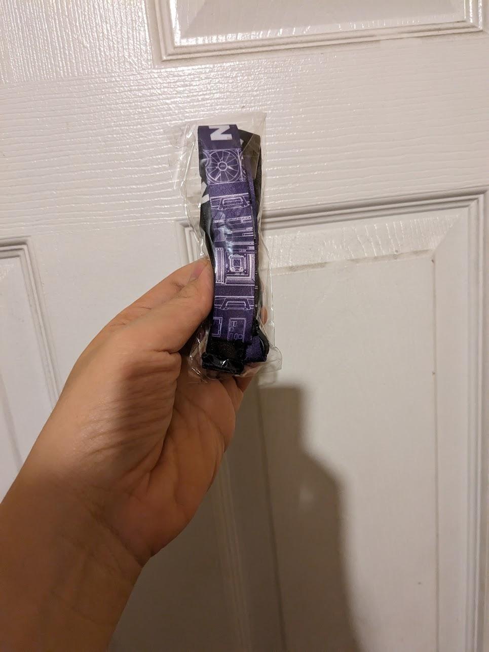New Sealed NZXT Purple Lanyard