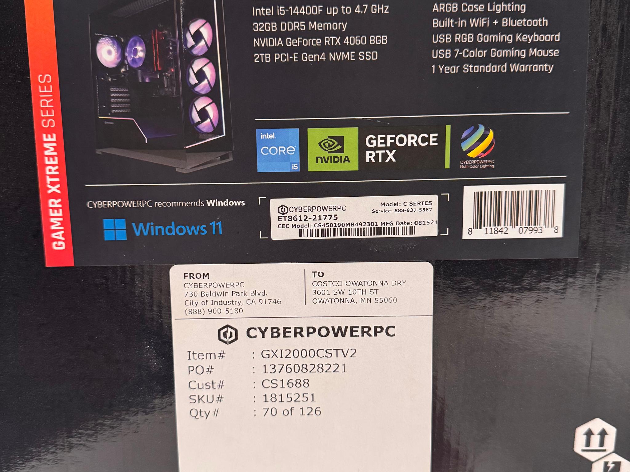 Custom Gaming PC Build Budget-mid Range 1440p MONSTER COMES WITH MOUSE AND KEYBOARD  (black)