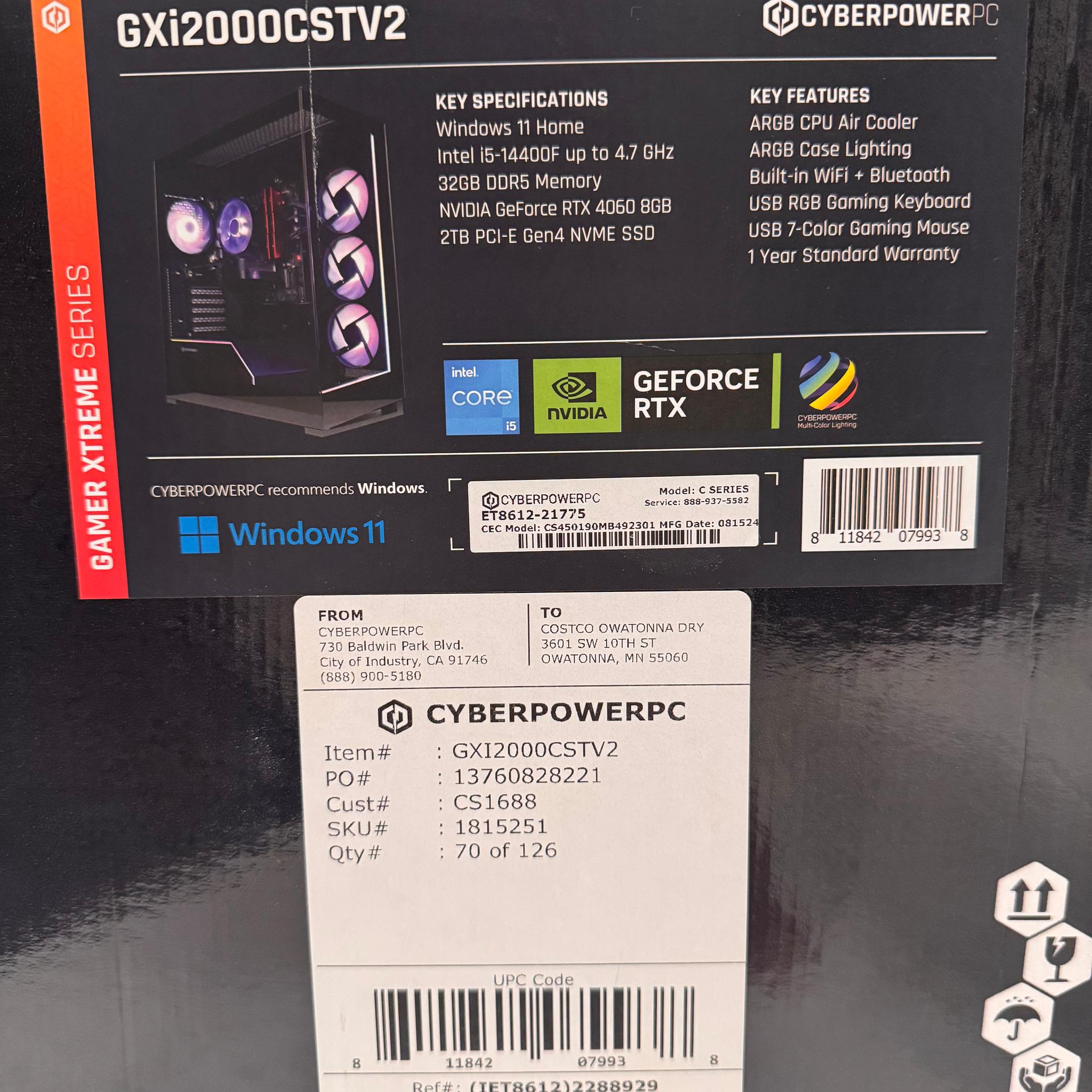 Custom Gaming PC Build Budget-mid Range 1440p MONSTER COMES WITH MOUSE AND KEYBOARD  (black, no ssd)