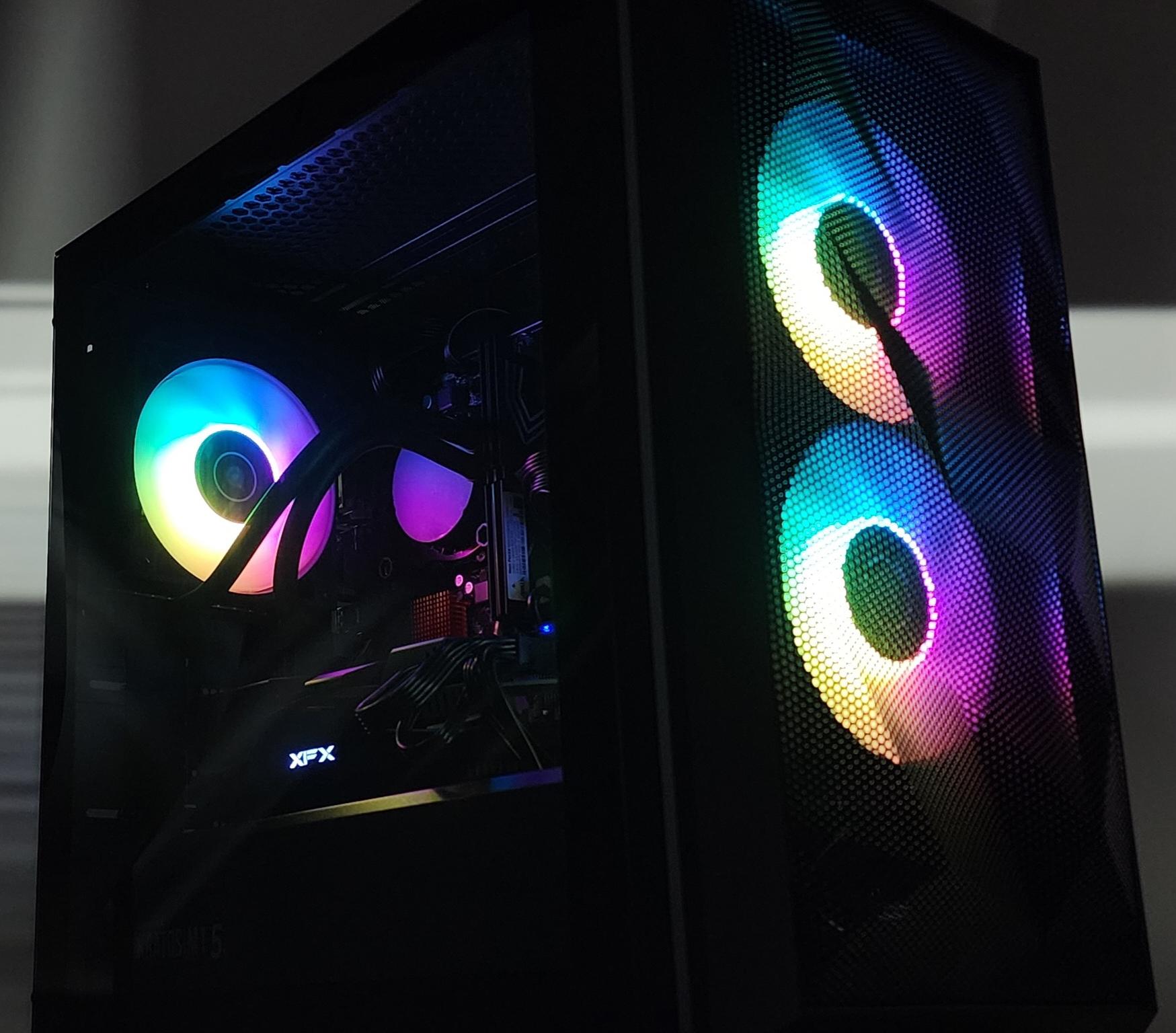 Gaming PC i7-7700 16GB RAM 1TB SSD RX 5700 XT 8GB Windows 11 Computer