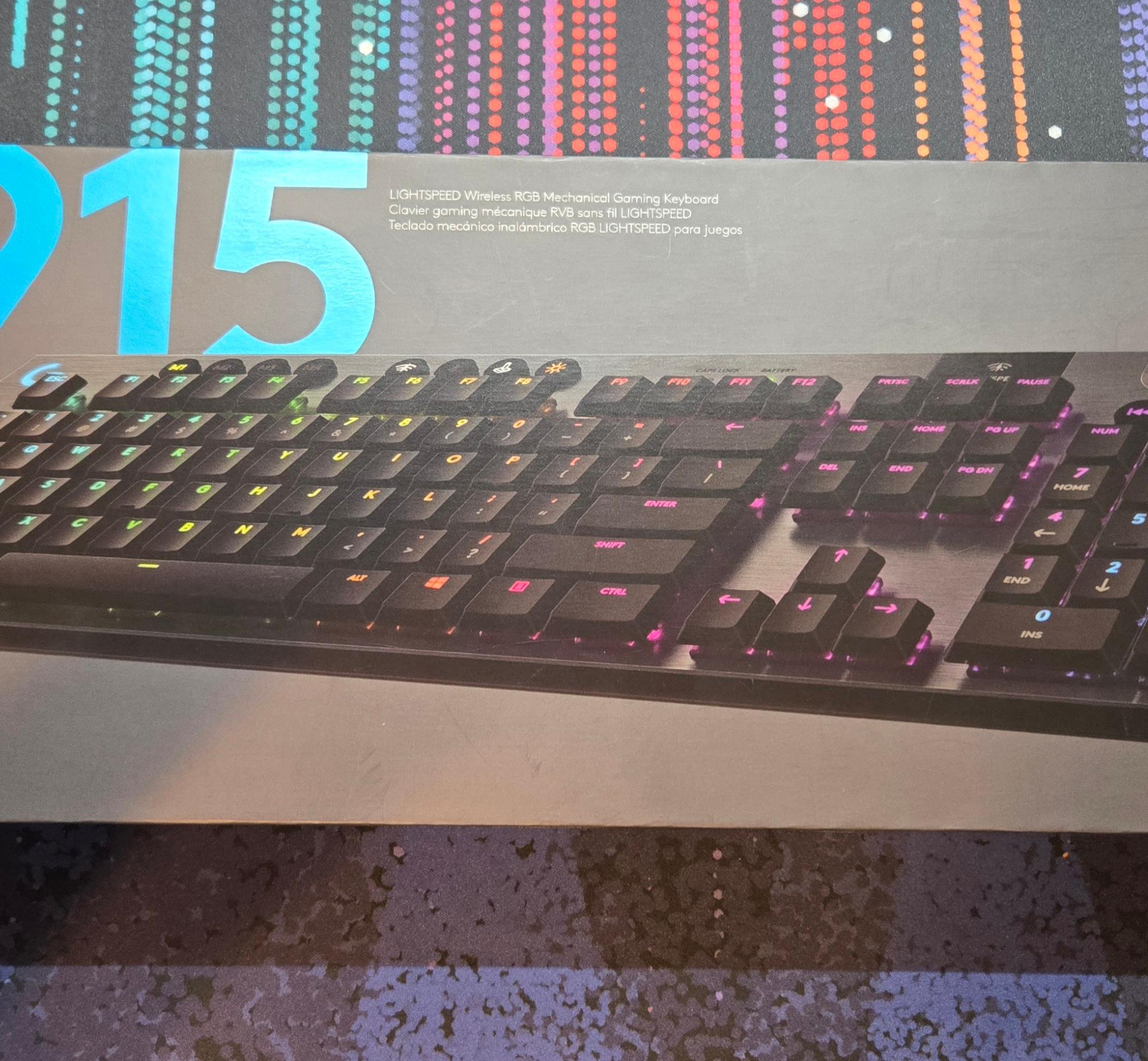 Logitech G915 Lightspeed RGB Keyboard (Black) (Tactile)