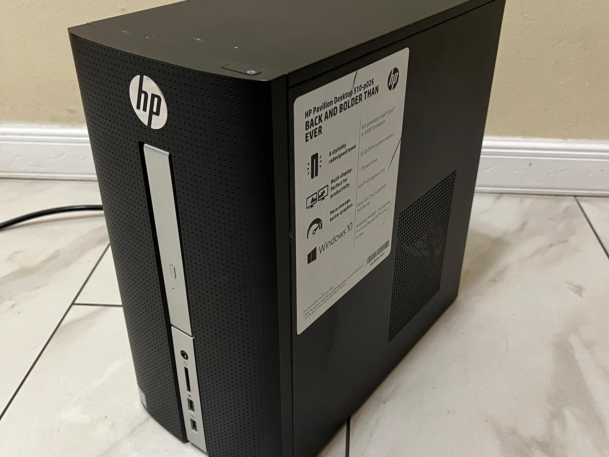 🔥🖥️ Super Budget HP Gaming PC –  Intel i5-6400T, NVIDIA M2000 4GB, 628 GB Storage & 12 GB RAM