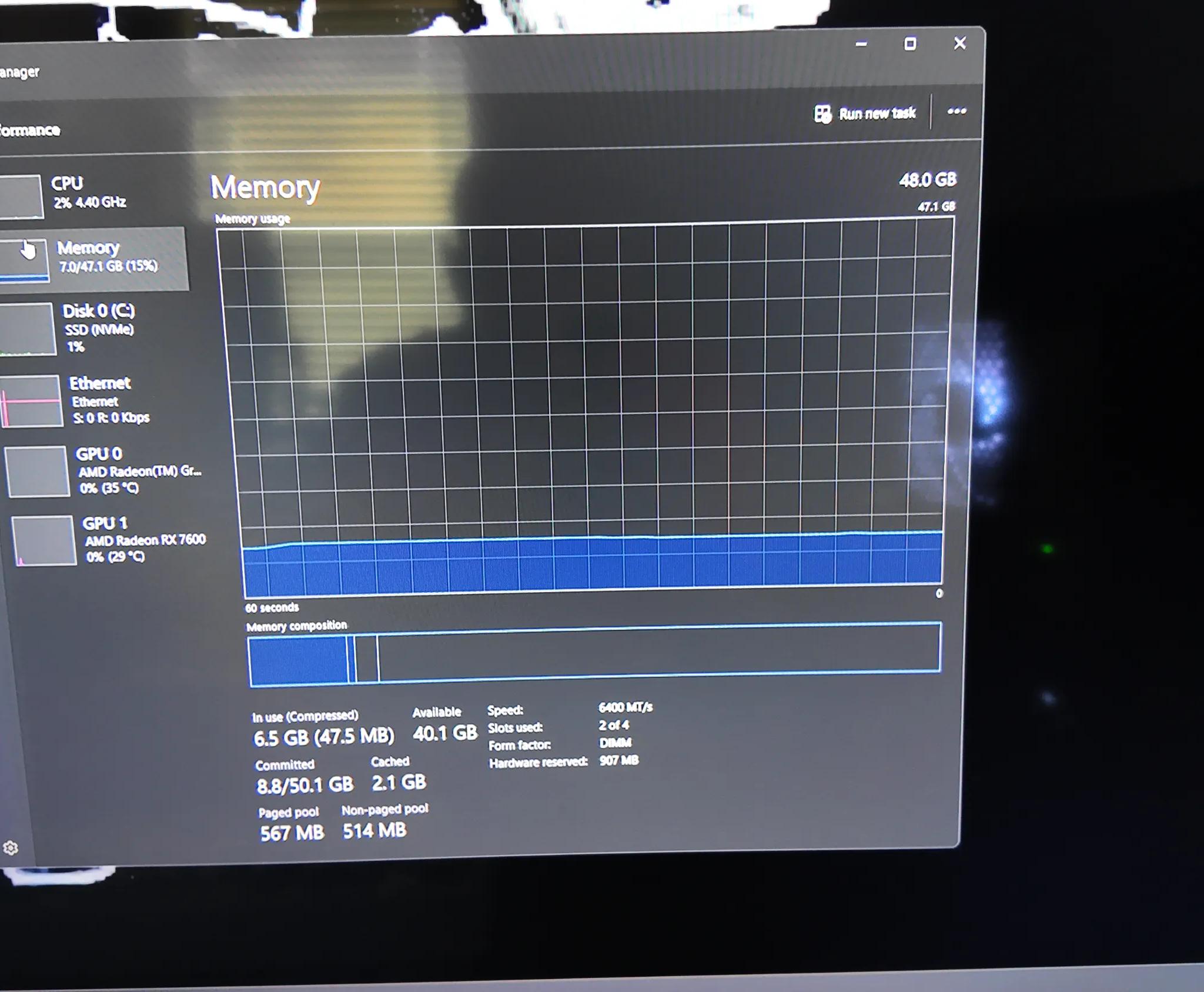 Micro ATX Gaming PC Ryzen 7 7800X3D XFX Radeon 7600 G.Skill 48gb 6400MT 1TB SSD