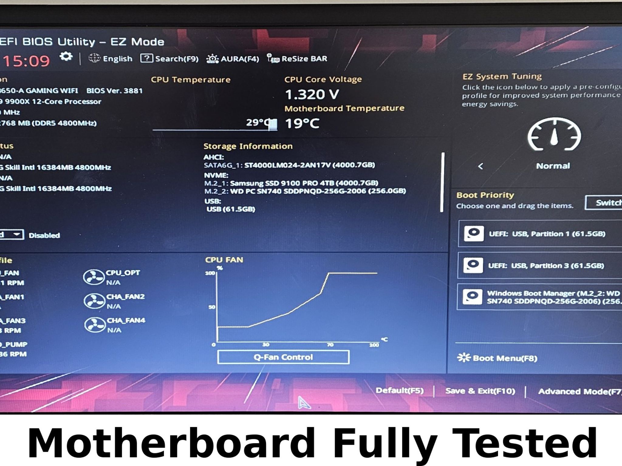 ASUS ROG STRIX B650-A GAMING WIFI AMD AM5 DDR5 ATX Motherboard