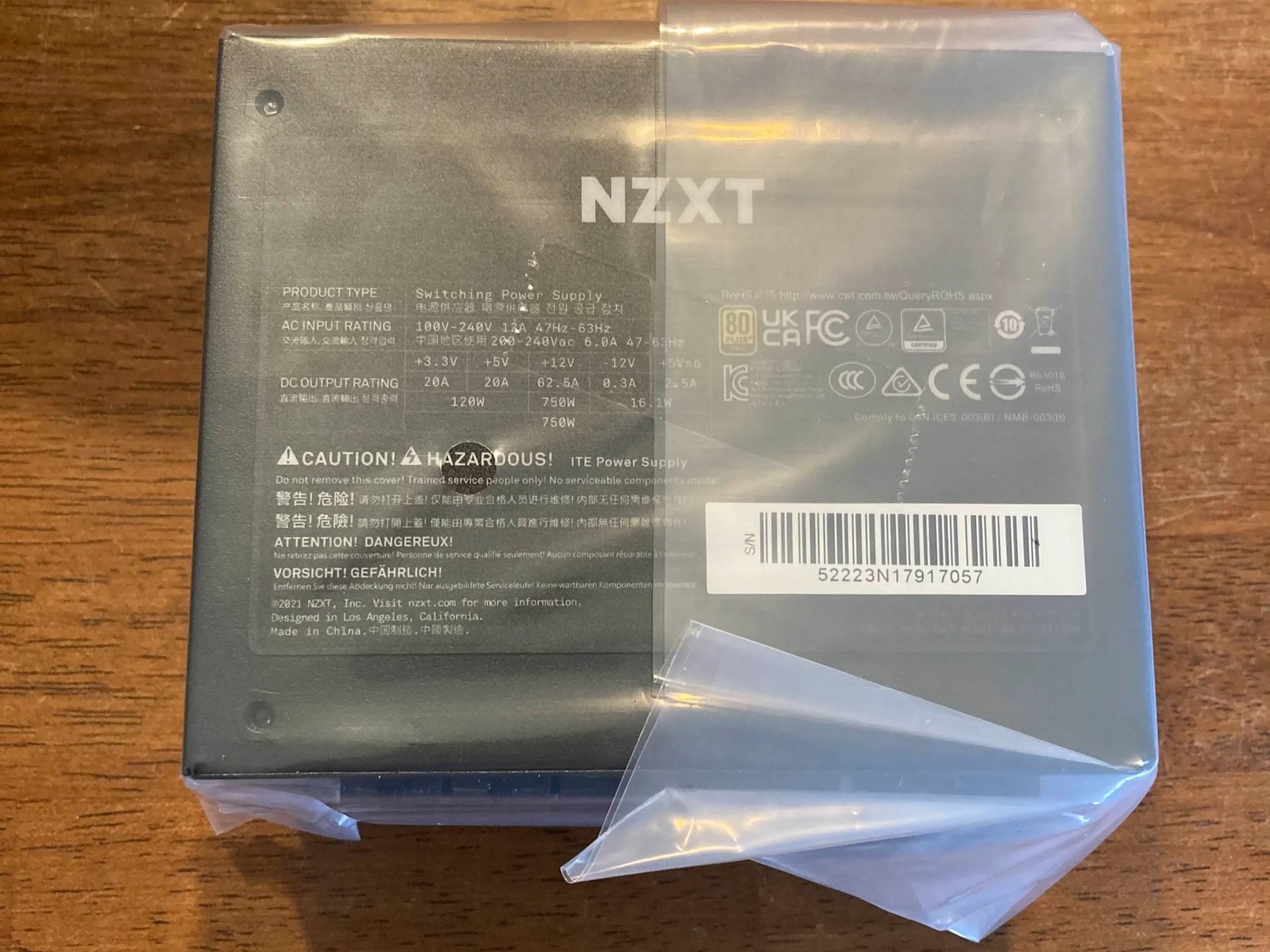 NZXT C750 750 Watt 80+ Gold Fully-Modular SFX Power Supply (NZXT H1 Refresh PSU)