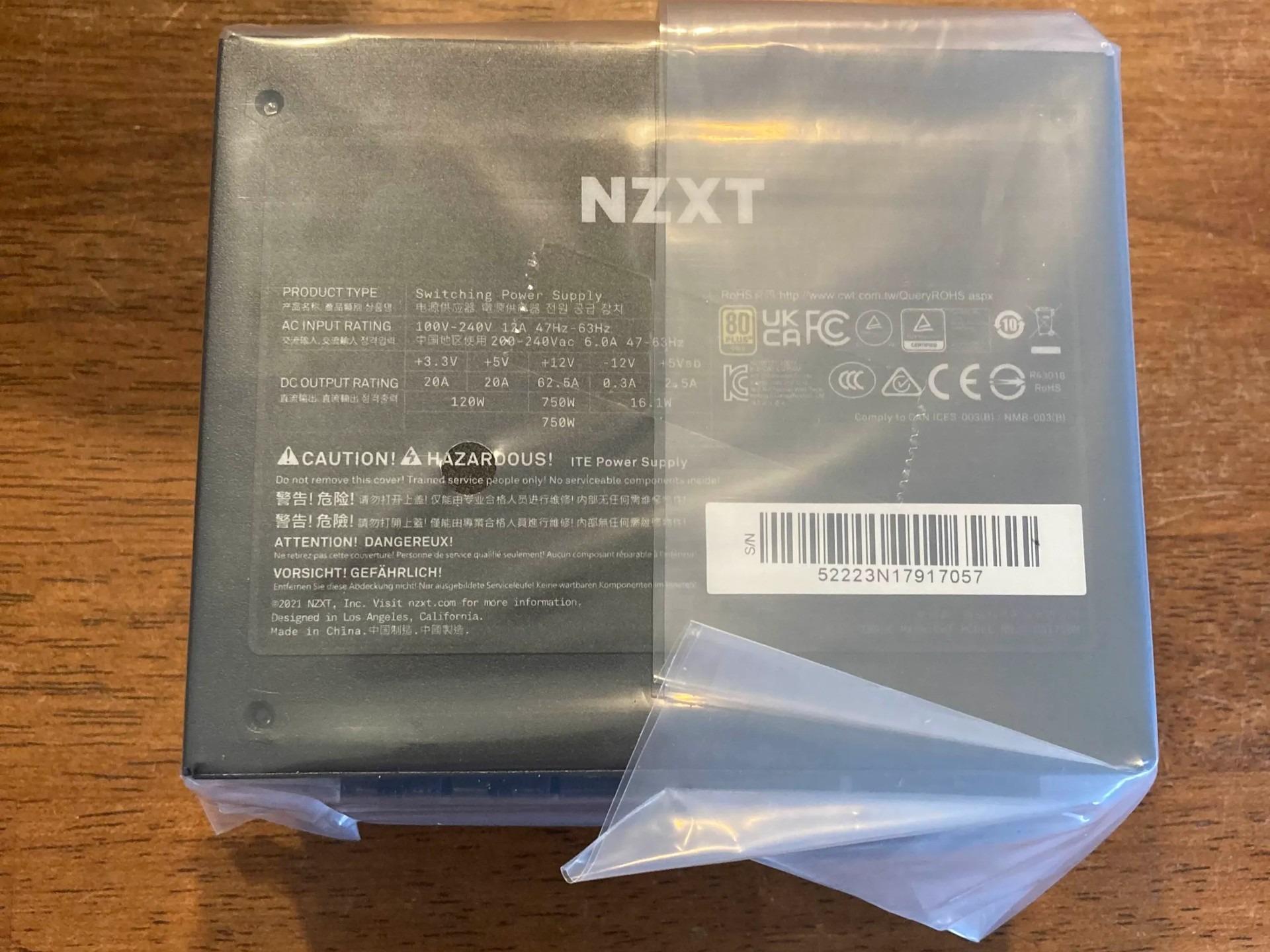 NZXT C750 750 Watt 80+ Gold Fully-Modular SFX Power Supply (NZXT H1 Refresh PSU)