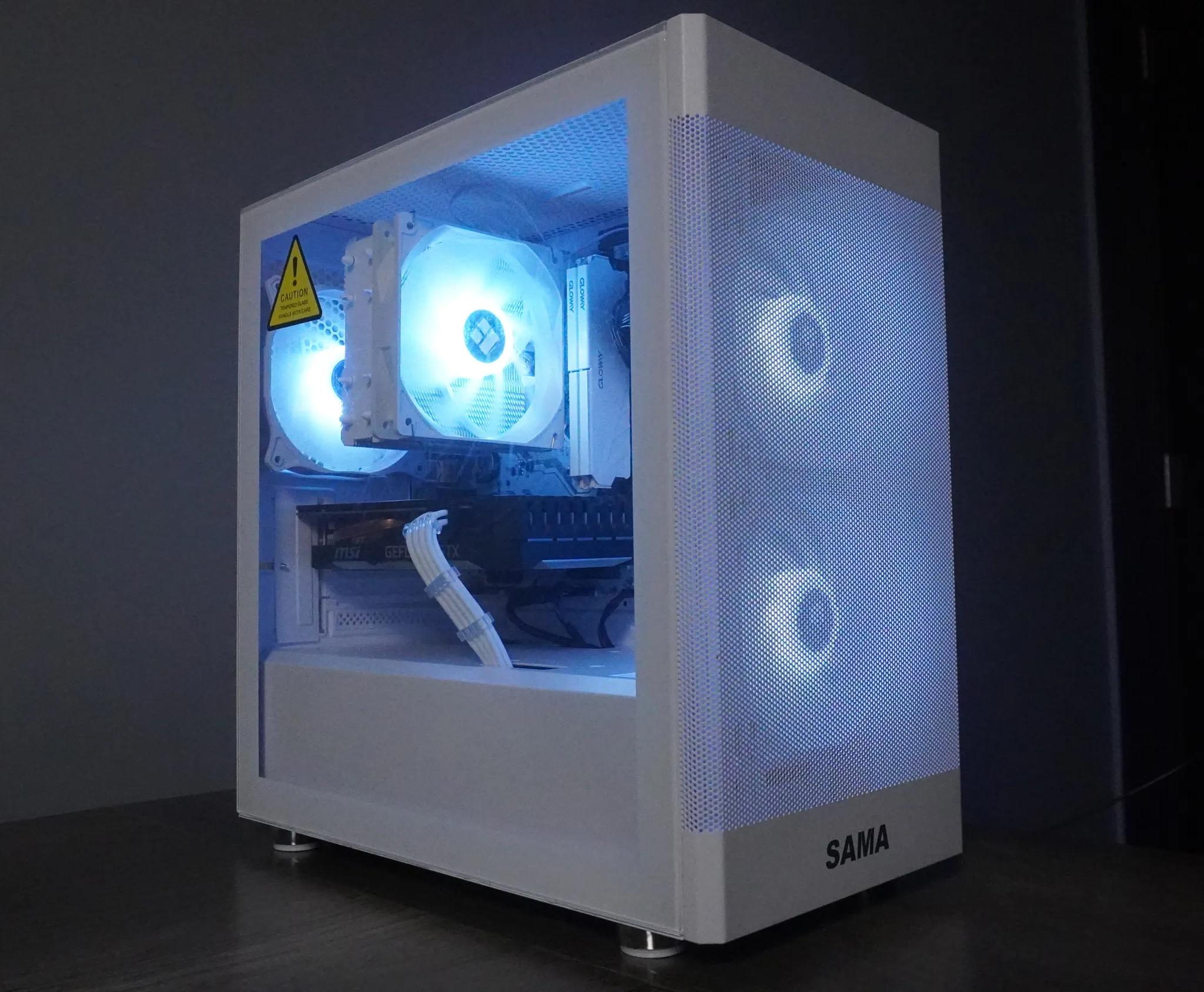 🤍ALL WHITE🤍 1080p GAMING MACHINE 💚GTX 1660 Super 🧡 Ryzen 5 2600x | 16GB | 1TB | WIFI