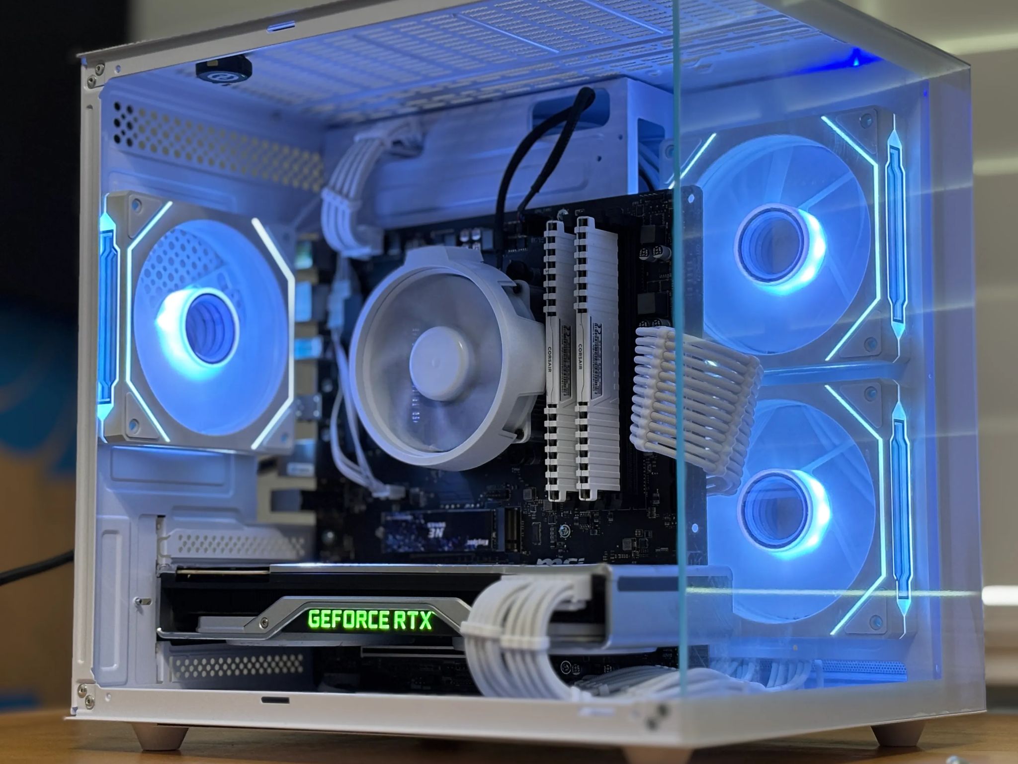 White Founders Edition RTX Gaming PC