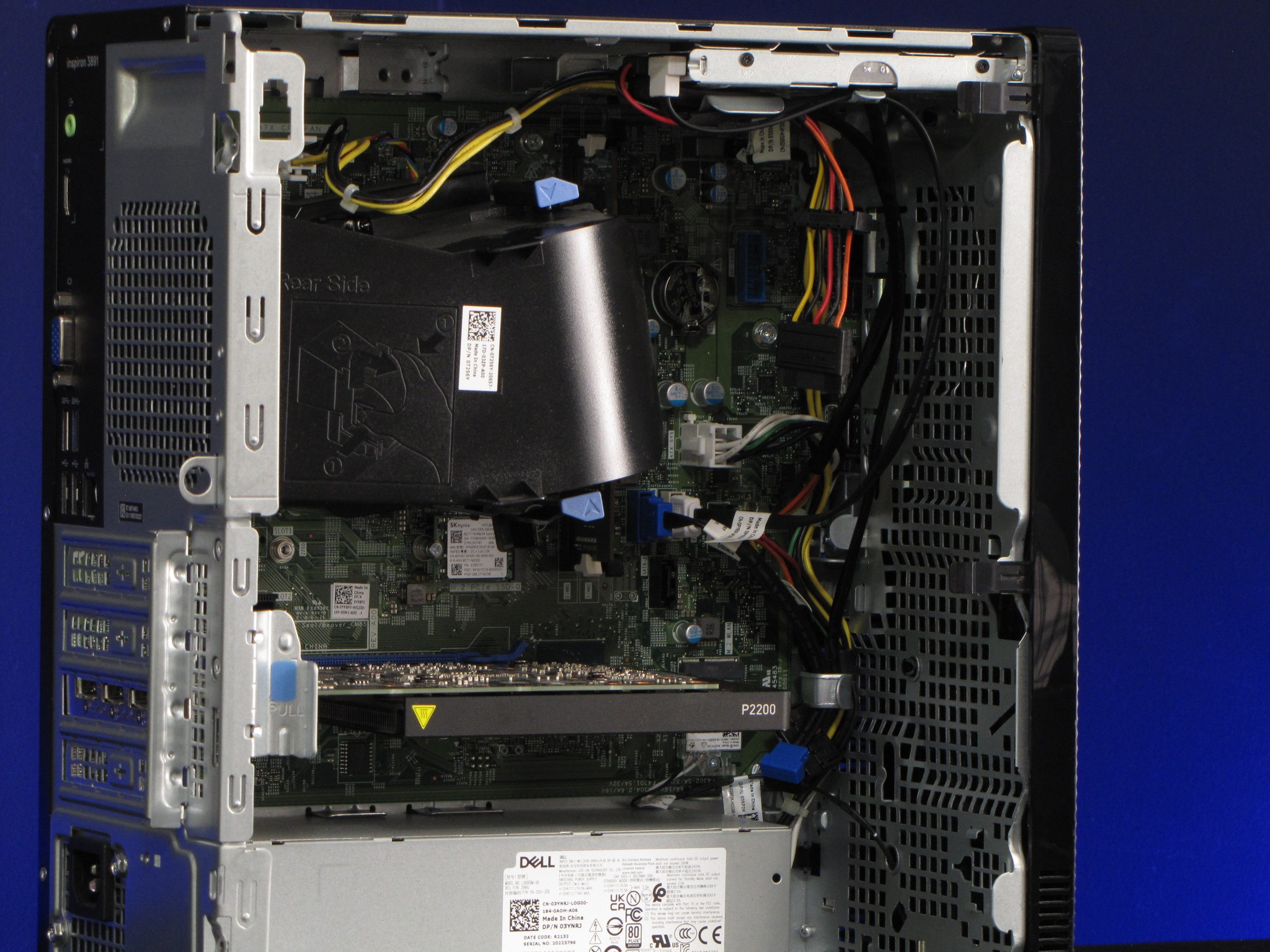 Dell Inspiron Gaming desktop, 10th Gen i3, Quadro P2200 5GB, 16GB DDR4, 256GB SSD, Windows 11