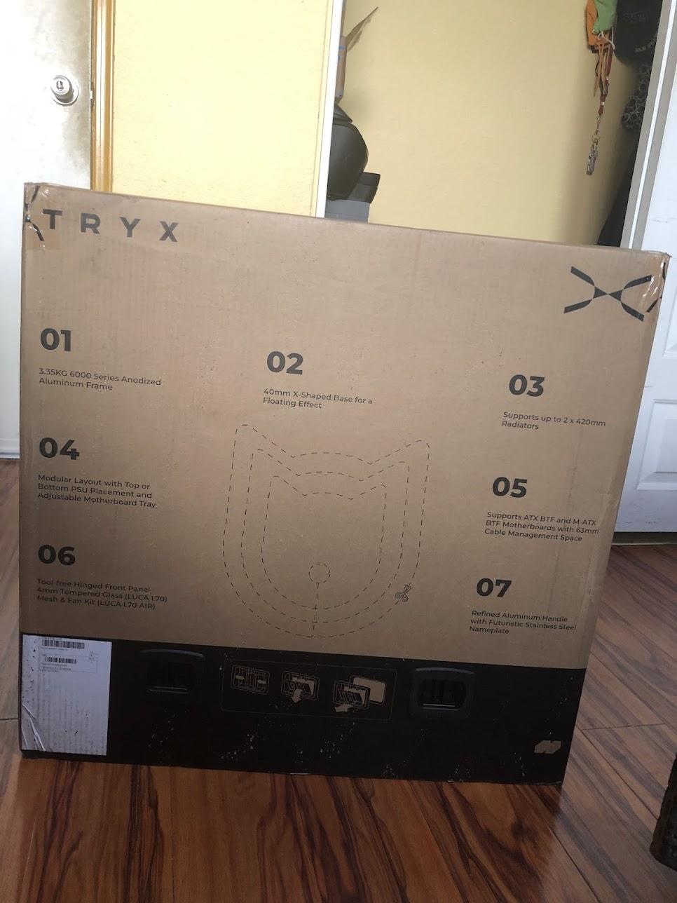 TRYX Panorama LUCA L70 White Mid-tower E-ATX PC Case V1