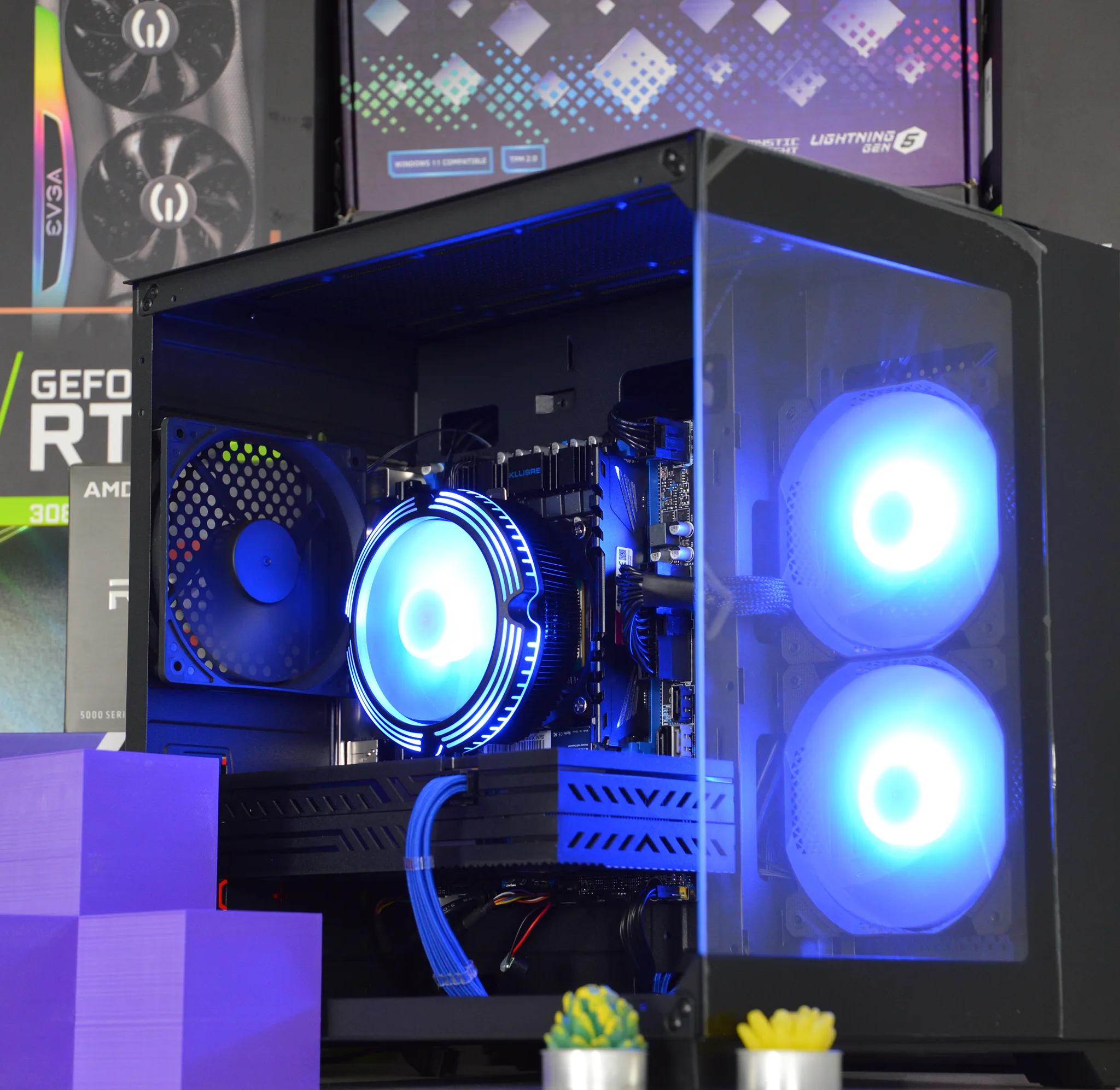 🔵⚫️| RX 580 8GB | INTEL XEON E5 2670 V3 | 16GB DDR4 RAM | 1TB NVME SSD | Midnight Ocean |