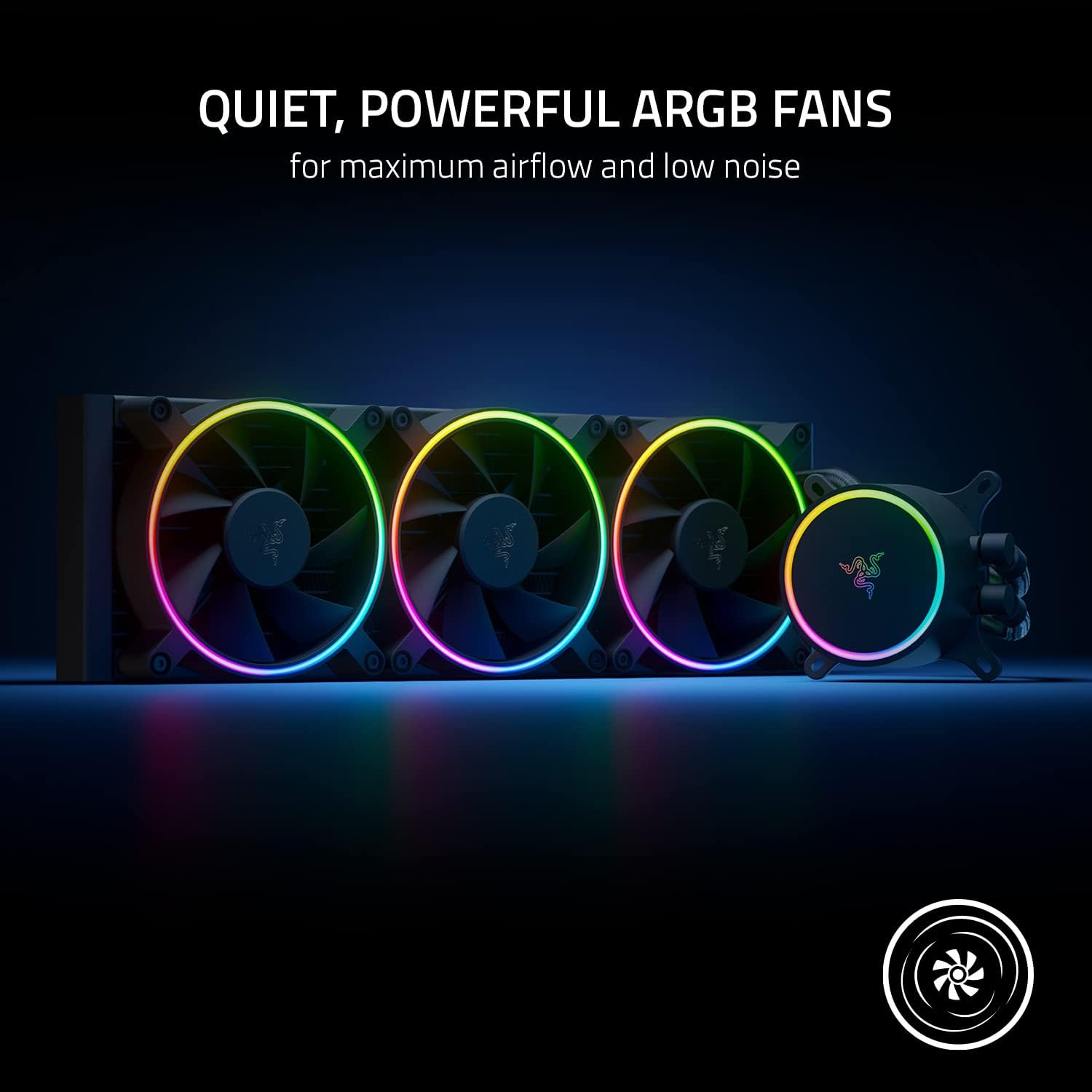 Razer Hanbo Chroma RGB AIO-  Intel LGA 115X Series, 2011, 1200, 1700, AM5 Compatible - 360MM