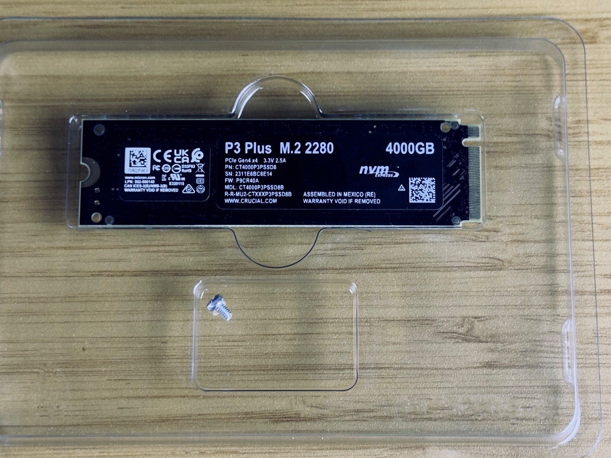 Crucial P3 Plus M.2 SSD 4TB Storage