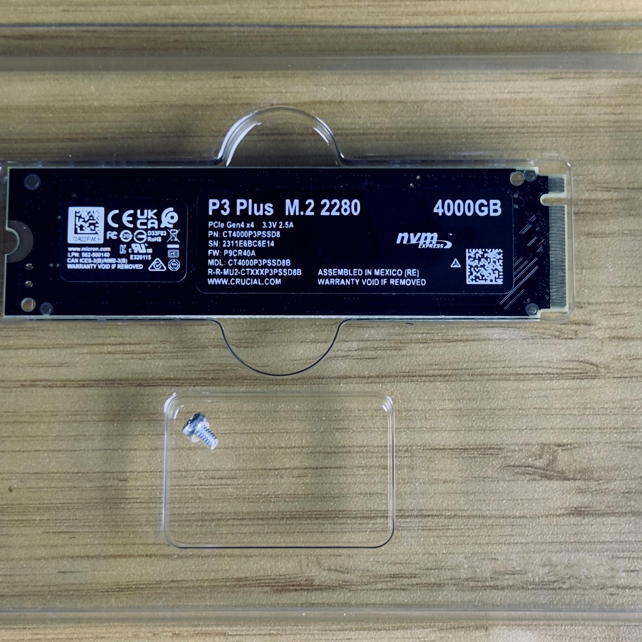 Crucial P3 Plus M.2 SSD 4TB Storage