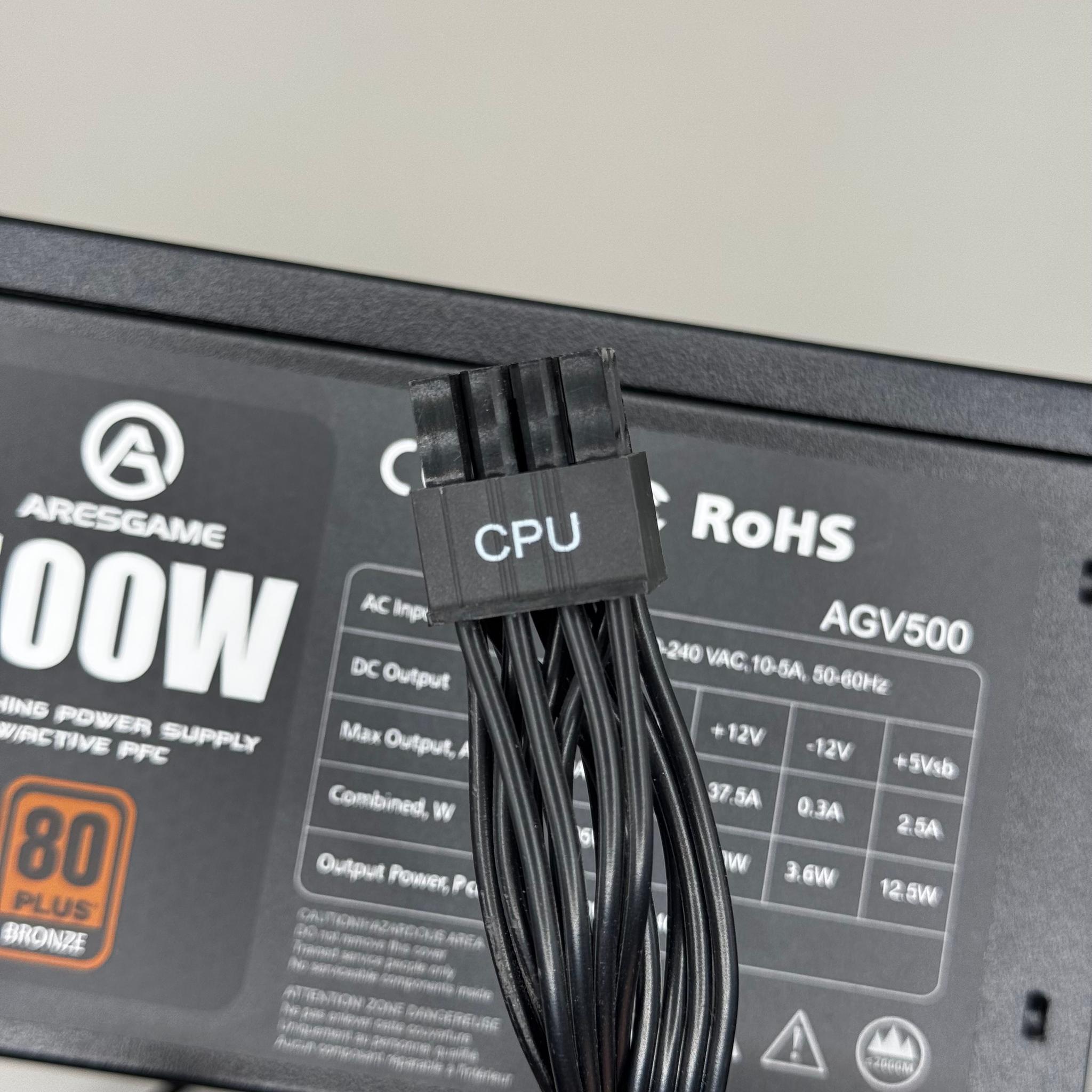 Ares Game AGV500 80+ Bronze 500W Power Supply