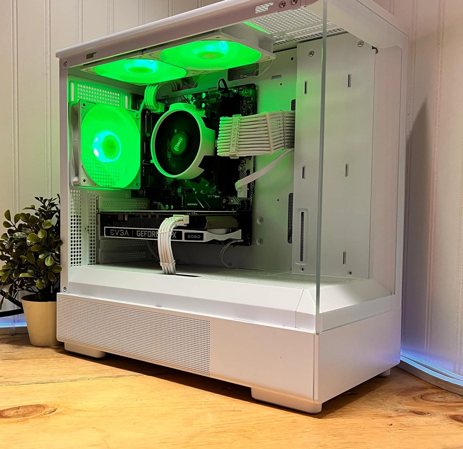 ❄️ICE❄️ RYZEN3/2300x/A320m asrock/16g DDR4/650 watt PSU/EVGA RTX 2060 custom card