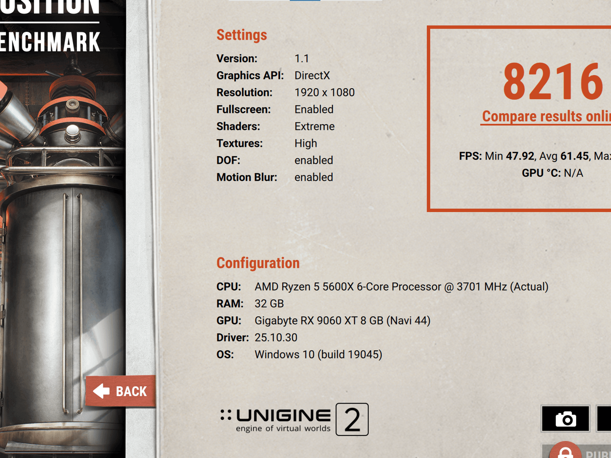 GIGABYTE Radeon RX 9060 XT GAMING OC 8G