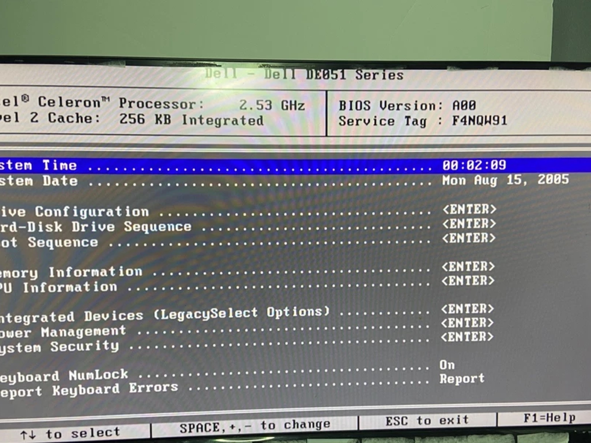 Dell Dimension B110 Desktop Computer Intel Celeron 768 MB Ram NO HDD