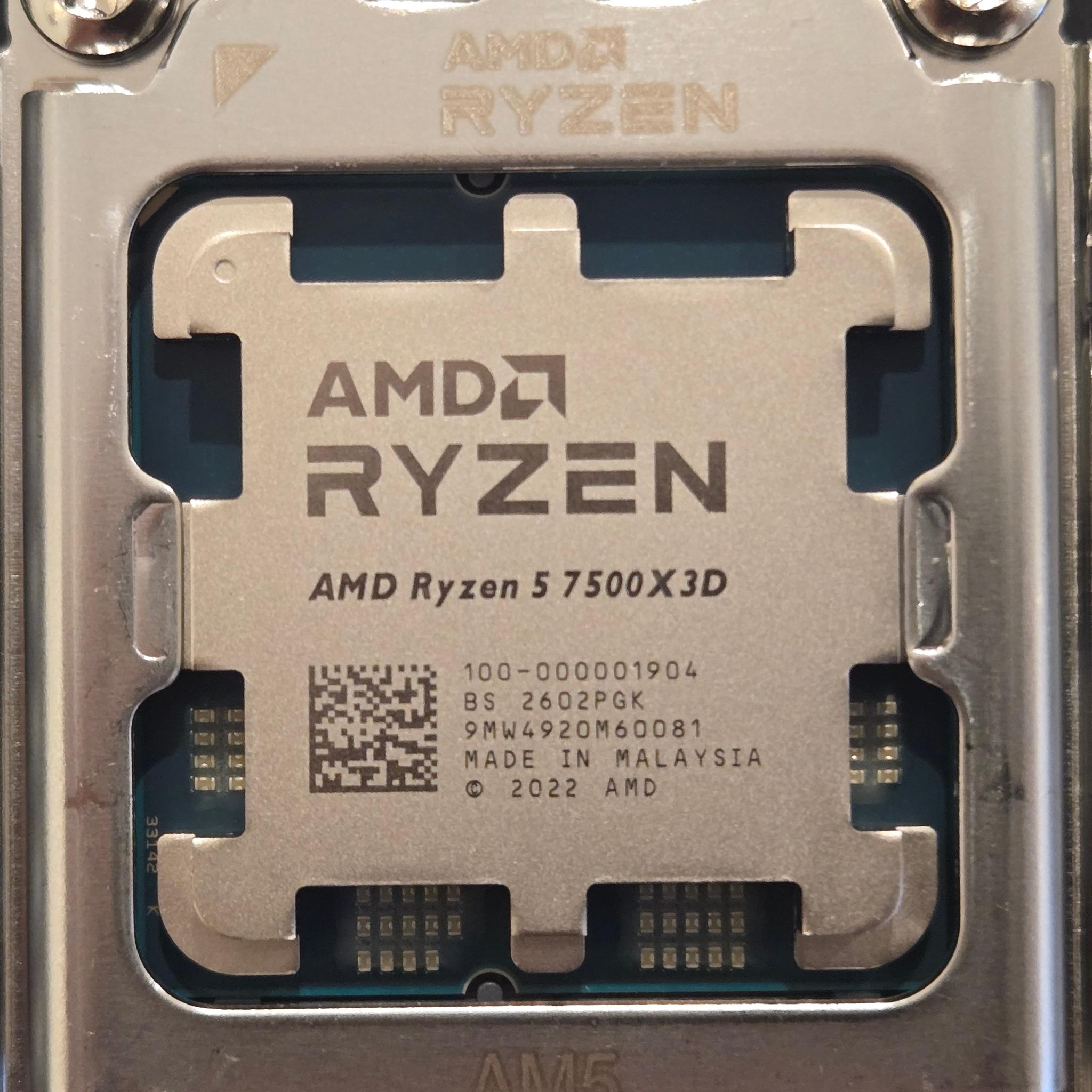 Ryzen 7500X3D/B850M-C Wi-Fi CPU/Motherboard Combo