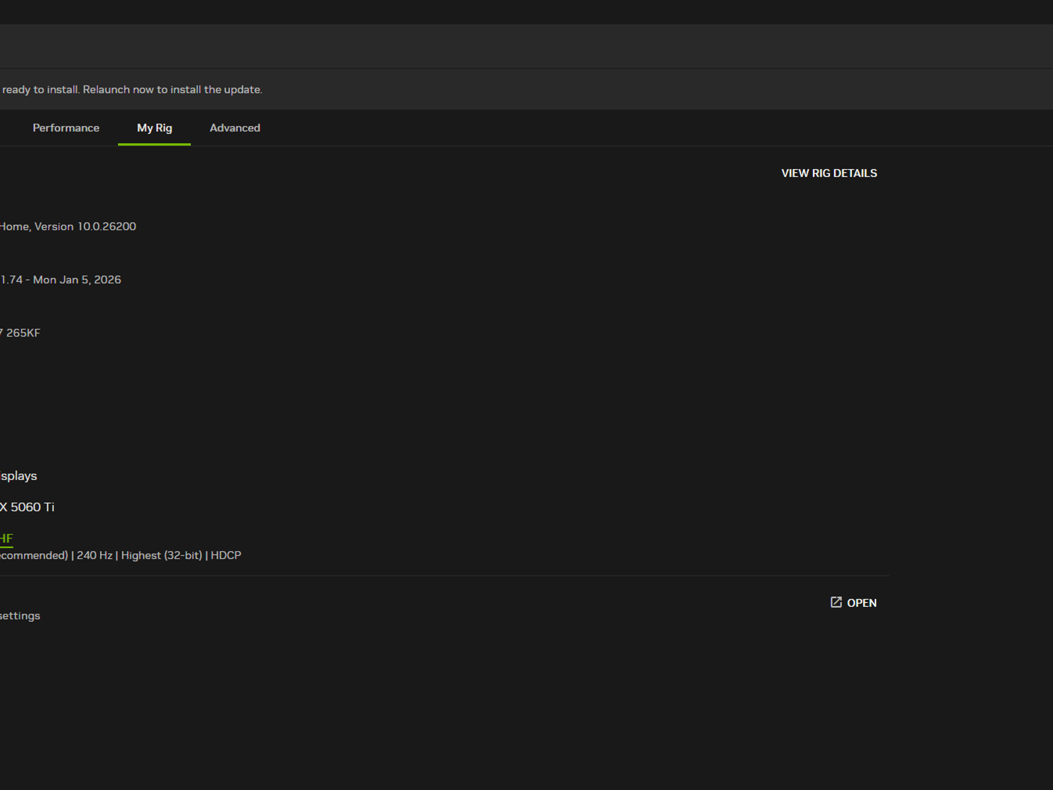 Alienware Aurora ACT 1250/5060Ti 8GB