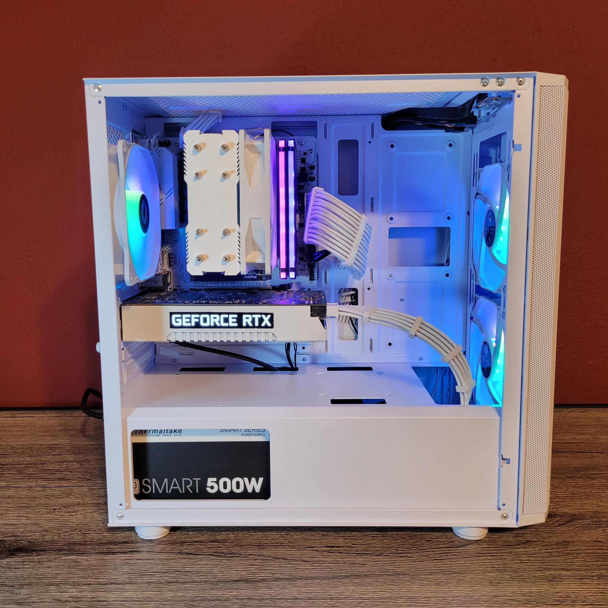 White RTX 2060 Gaming PC (Ryzen 5 2600X | 16GB RAM | 500GB SSD | Wifi + BT)