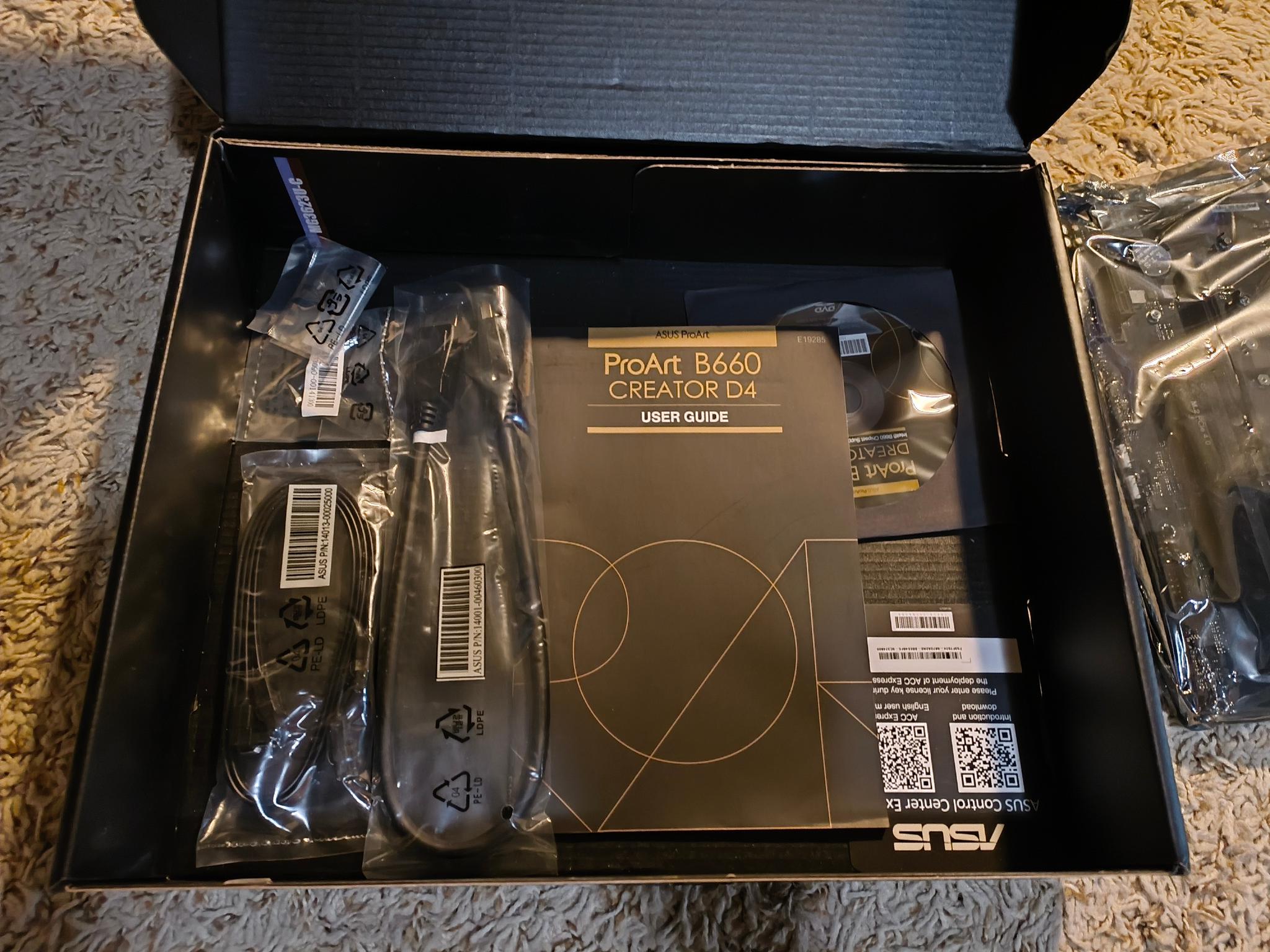 Asus B660-Creator D4 + Intel Core i5-12490F