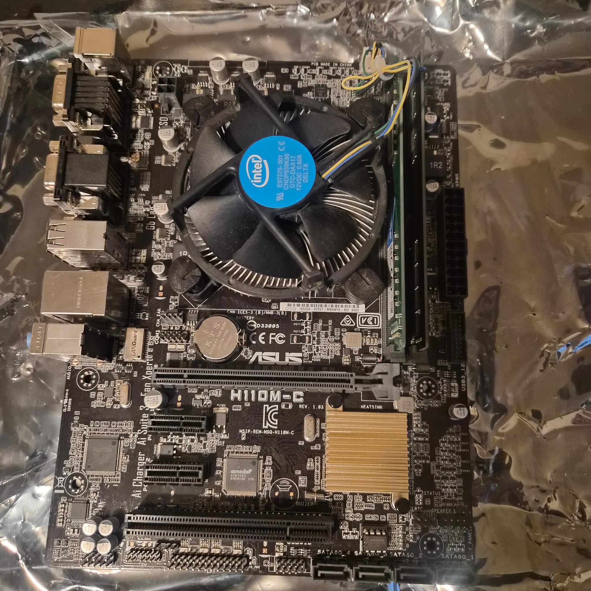 I5-7500 - 16gb ram- H110M-C MATX