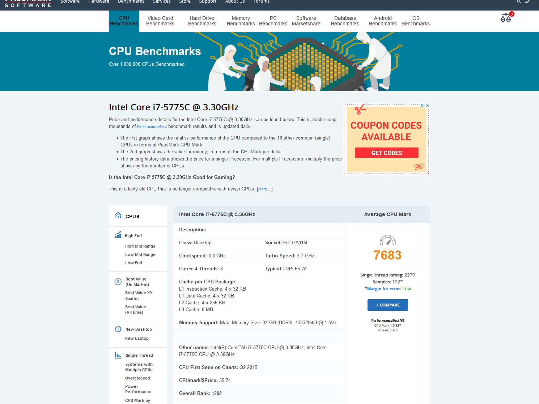 Combo: Asrock Z97 OC Formula Motherboard w/ Intel 5775C CPU and 32gb G.Skill 2800mhz