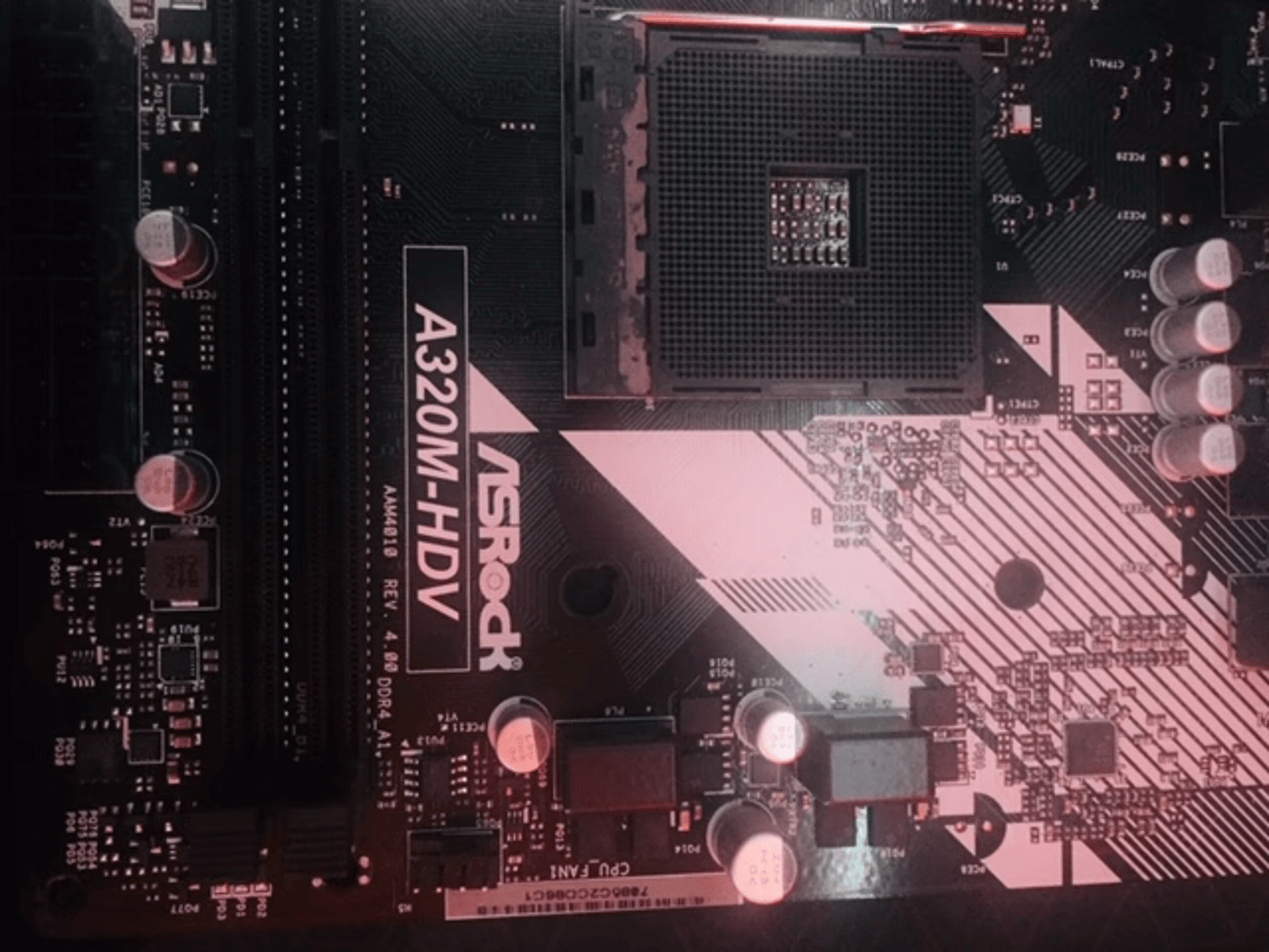 ASRock A320M-HDV Motherboard AM4 DDR4 MicroATX WITH I/O Shield