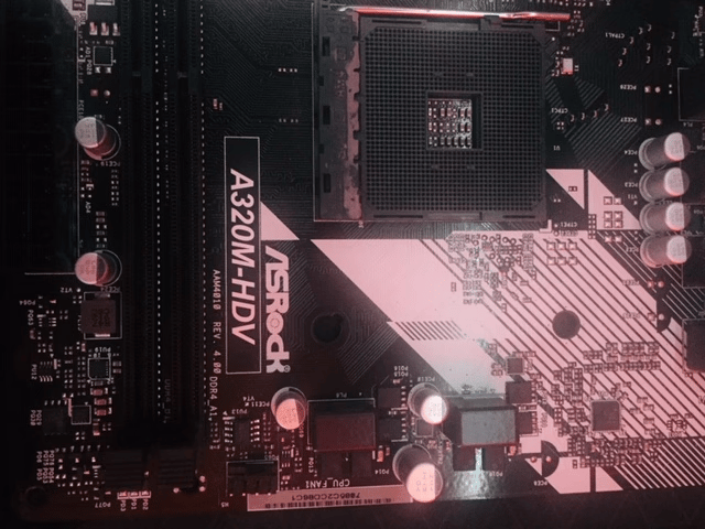 ASRock A320M-HDV Motherboard AM4 DDR4 MicroATX WITH I/O Shield